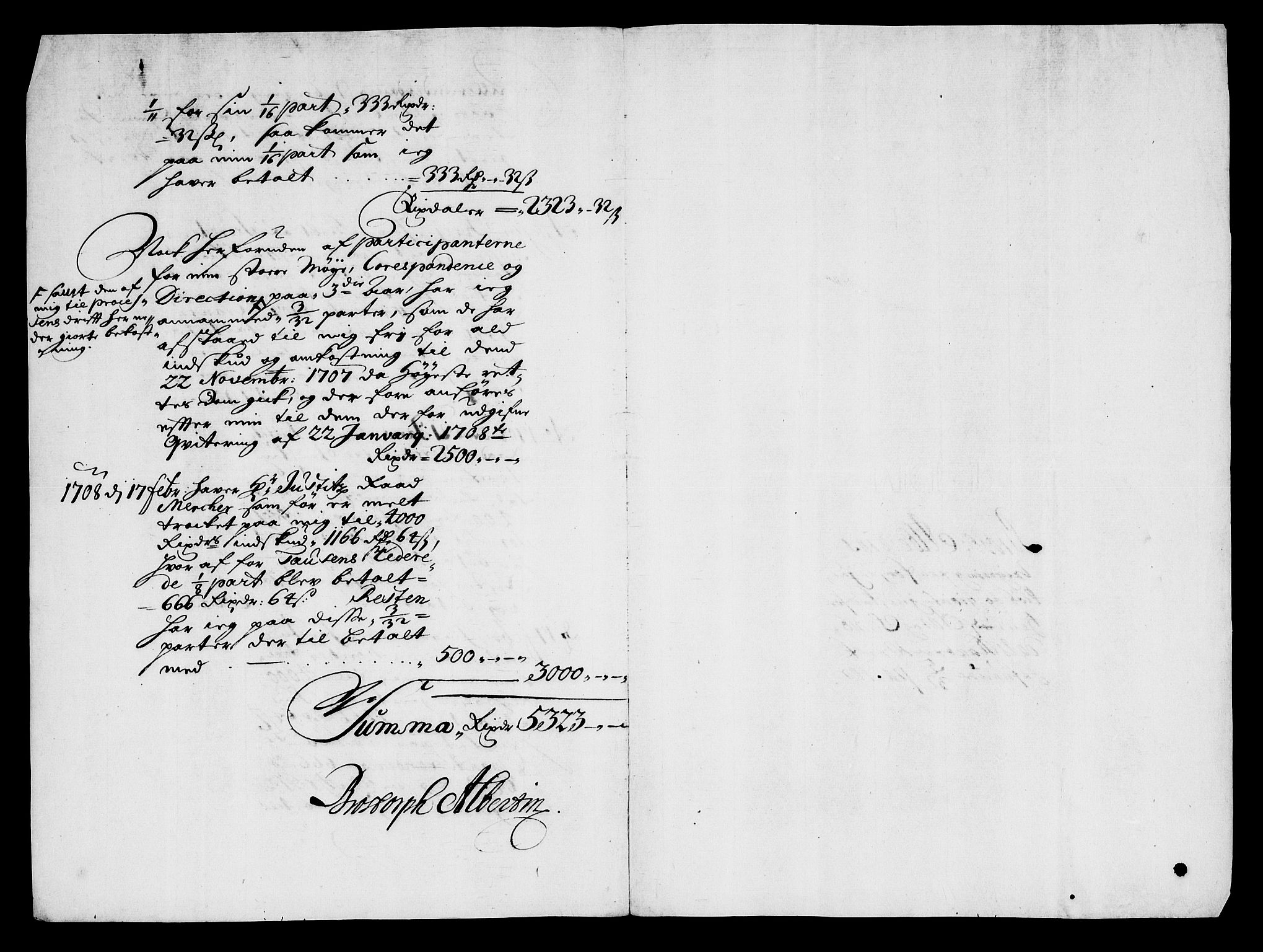 Danske Kanselli, Skapsaker, AV/RA-EA-4061/G/L0015: Tillegg til skapsakene, 1707-1708, s. 388