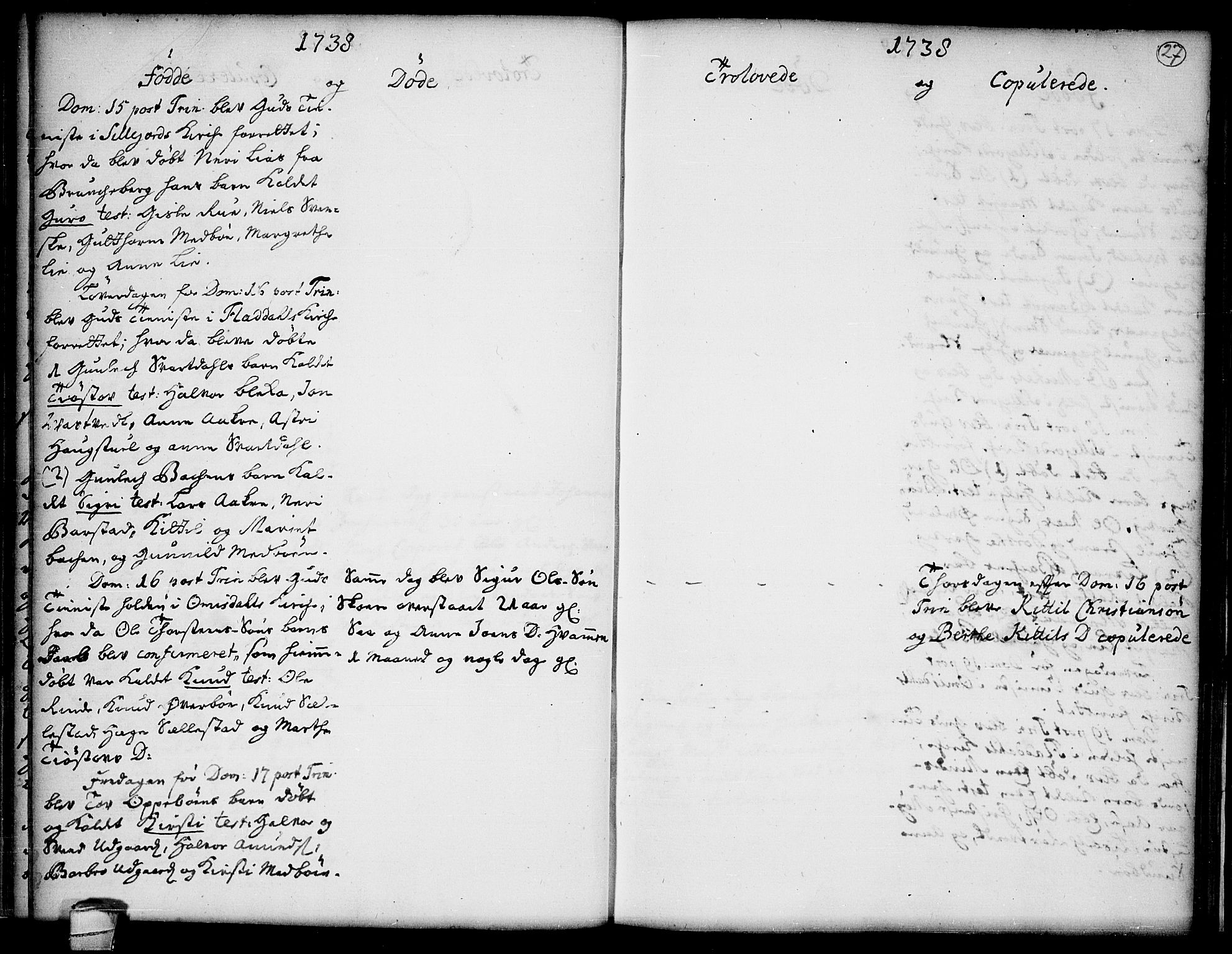 Seljord kirkebøker, SAKO/A-20/F/Fa/L0005: Ministerialbok nr. I 5, 1737-1743, s. 27