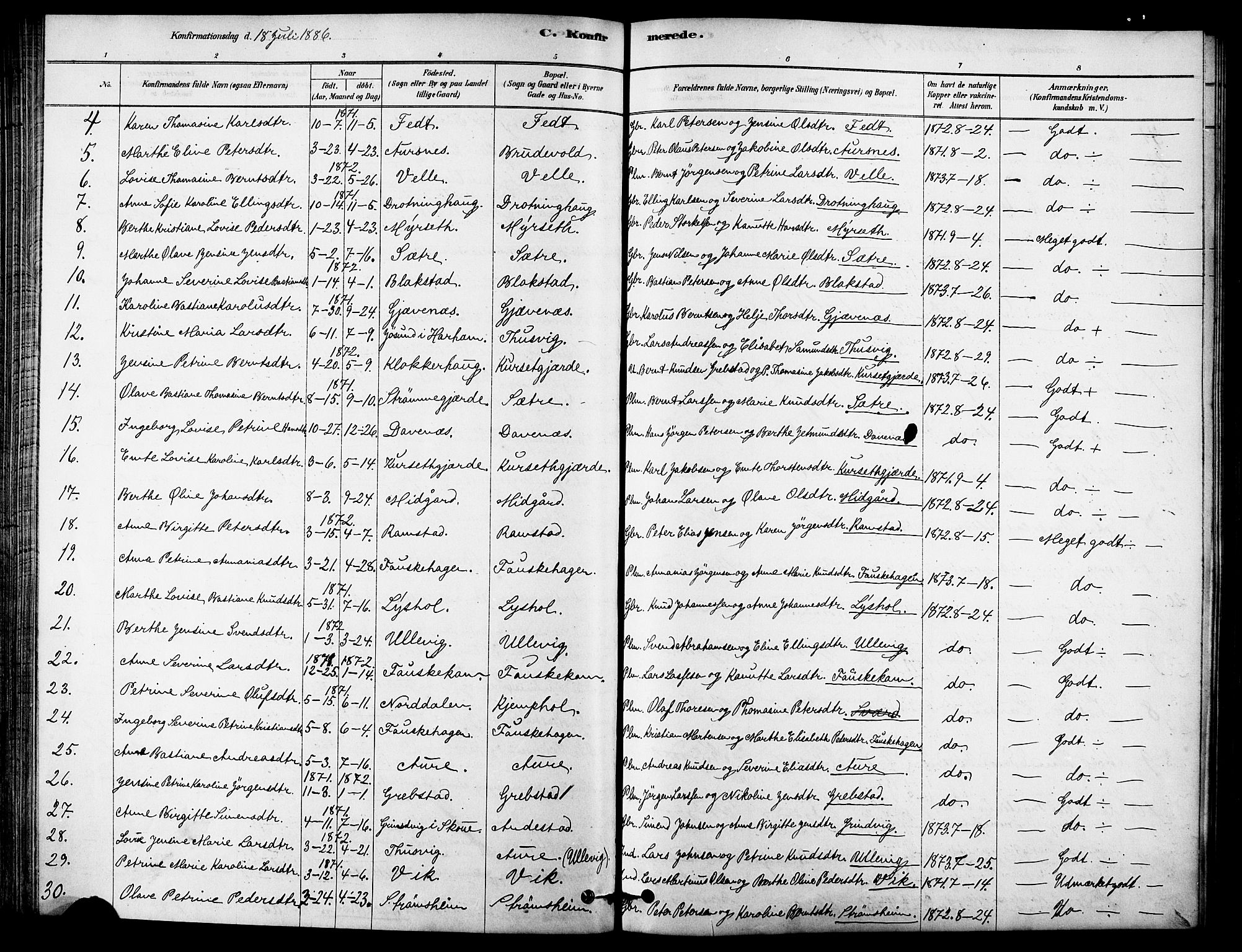 Ministerialprotokoller, klokkerbøker og fødselsregistre - Møre og Romsdal, AV/SAT-A-1454/523/L0334: Ministerialbok nr. 523A01, 1878-1891
