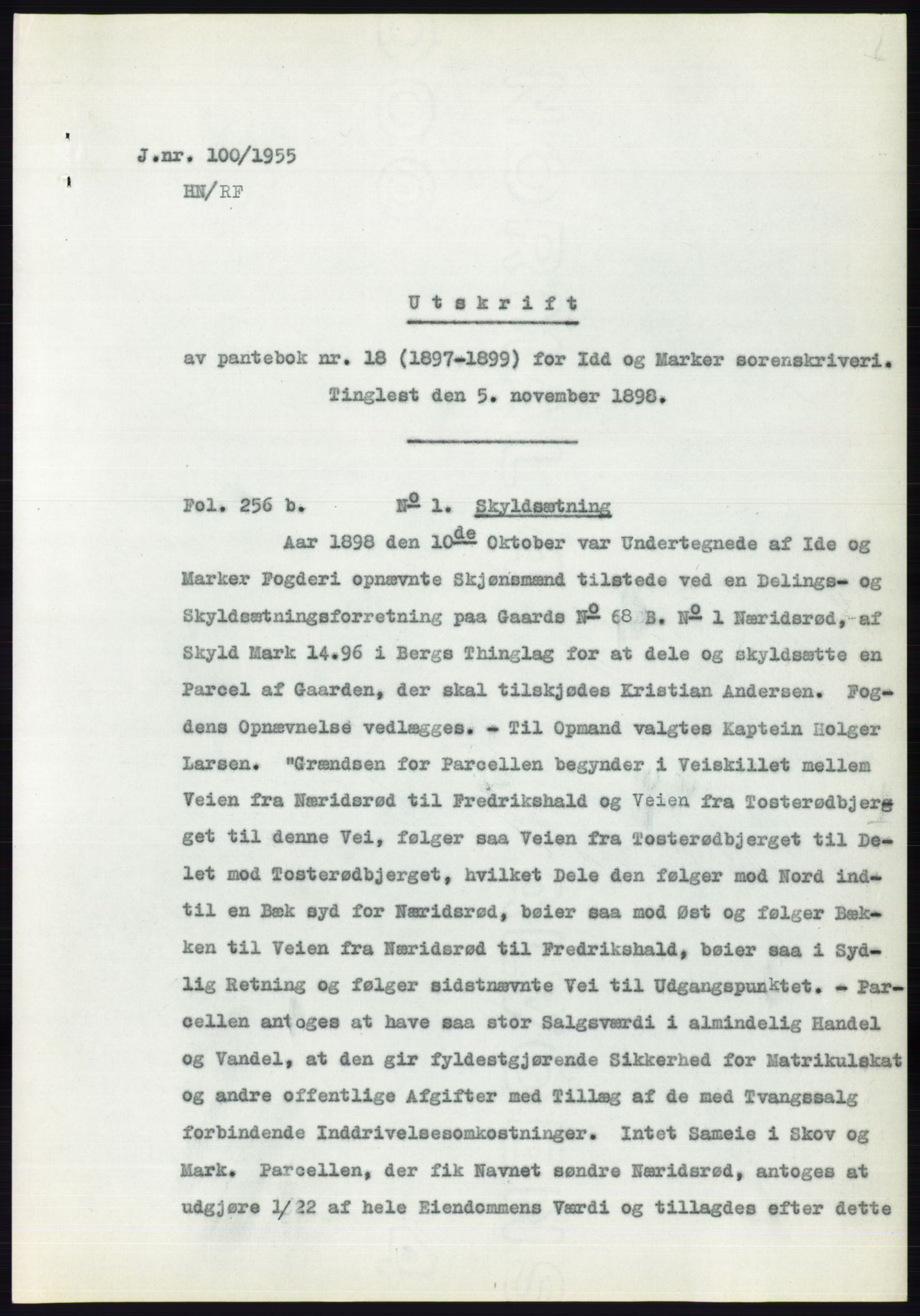 Statsarkivet i Oslo, SAO/A-10621/Z/Zd/L0002: Avskrifter, j.nr 5-691/1955, 1955, s. 64