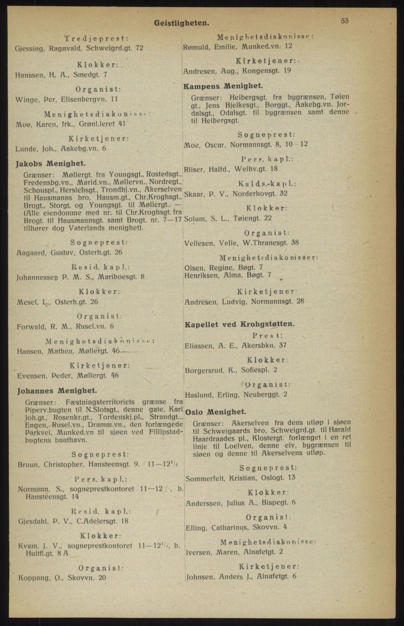 Kristiania/Oslo adressebok, PUBL/-, 1914, s. 53