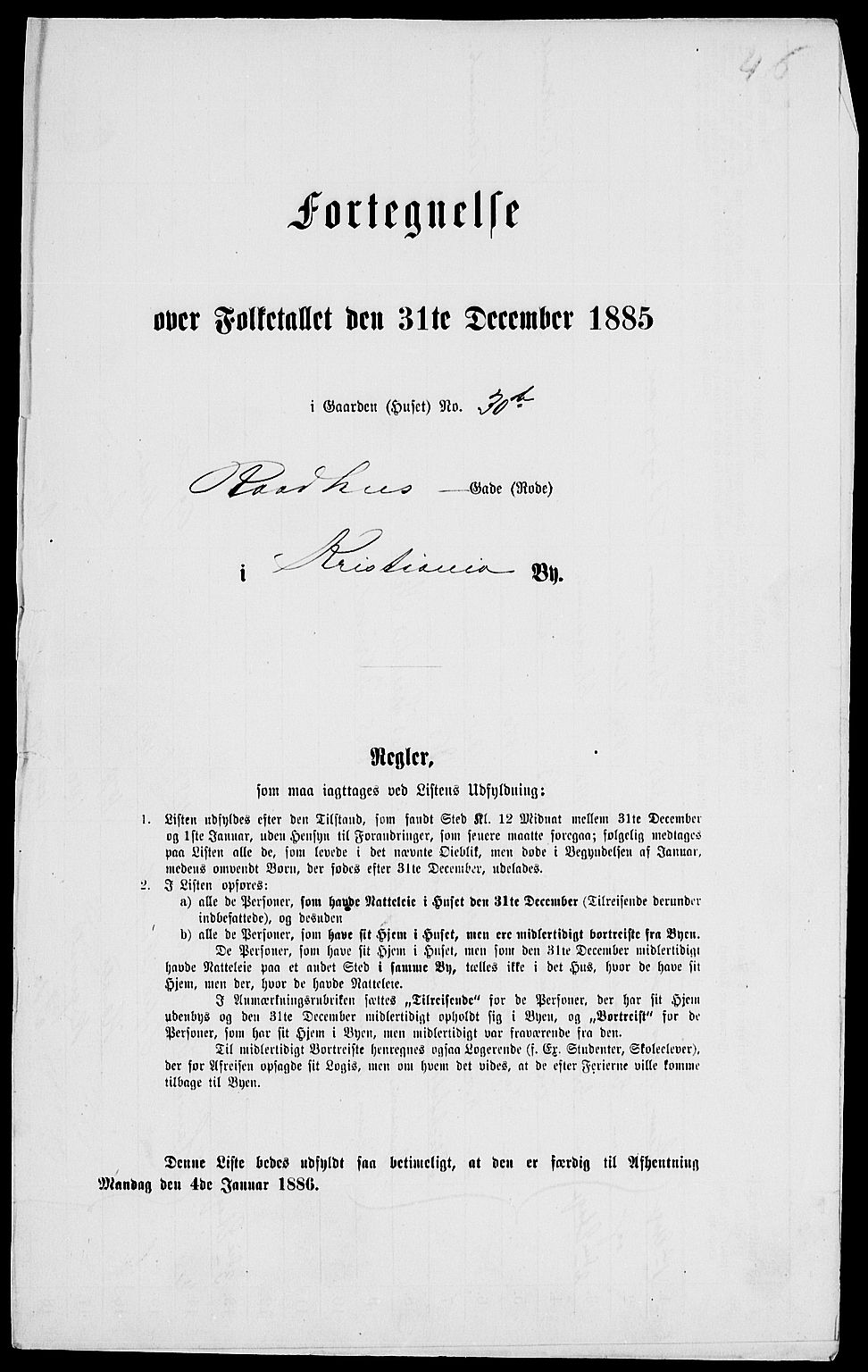 RA, Folketelling 1885 for 0301 Kristiania kjøpstad, 1885, s. 3902