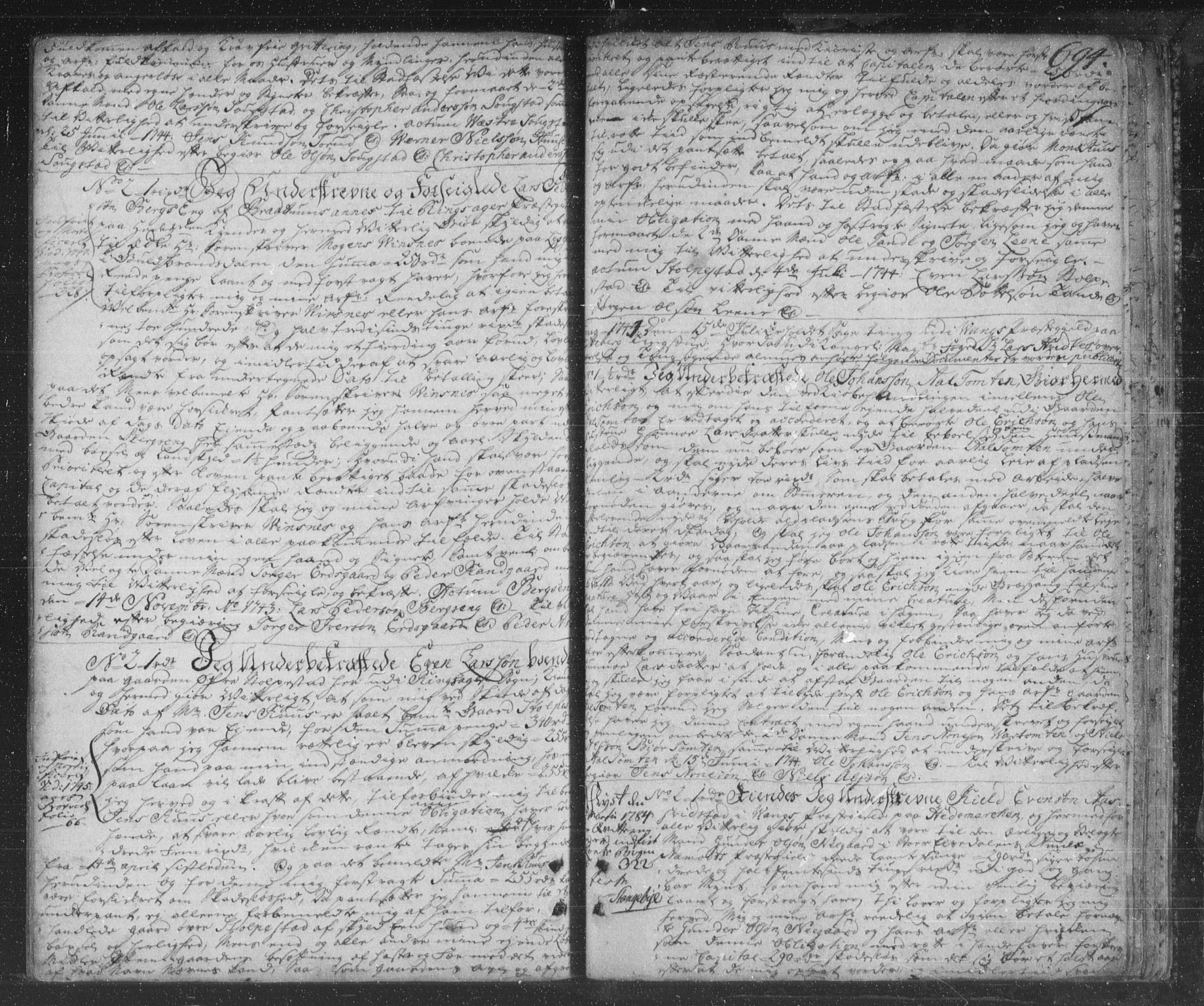 Hedemarken sorenskriveri, SAH/TING-034/H/Hb/L0005: Pantebok nr. 5, 1738-1744, s. 694
