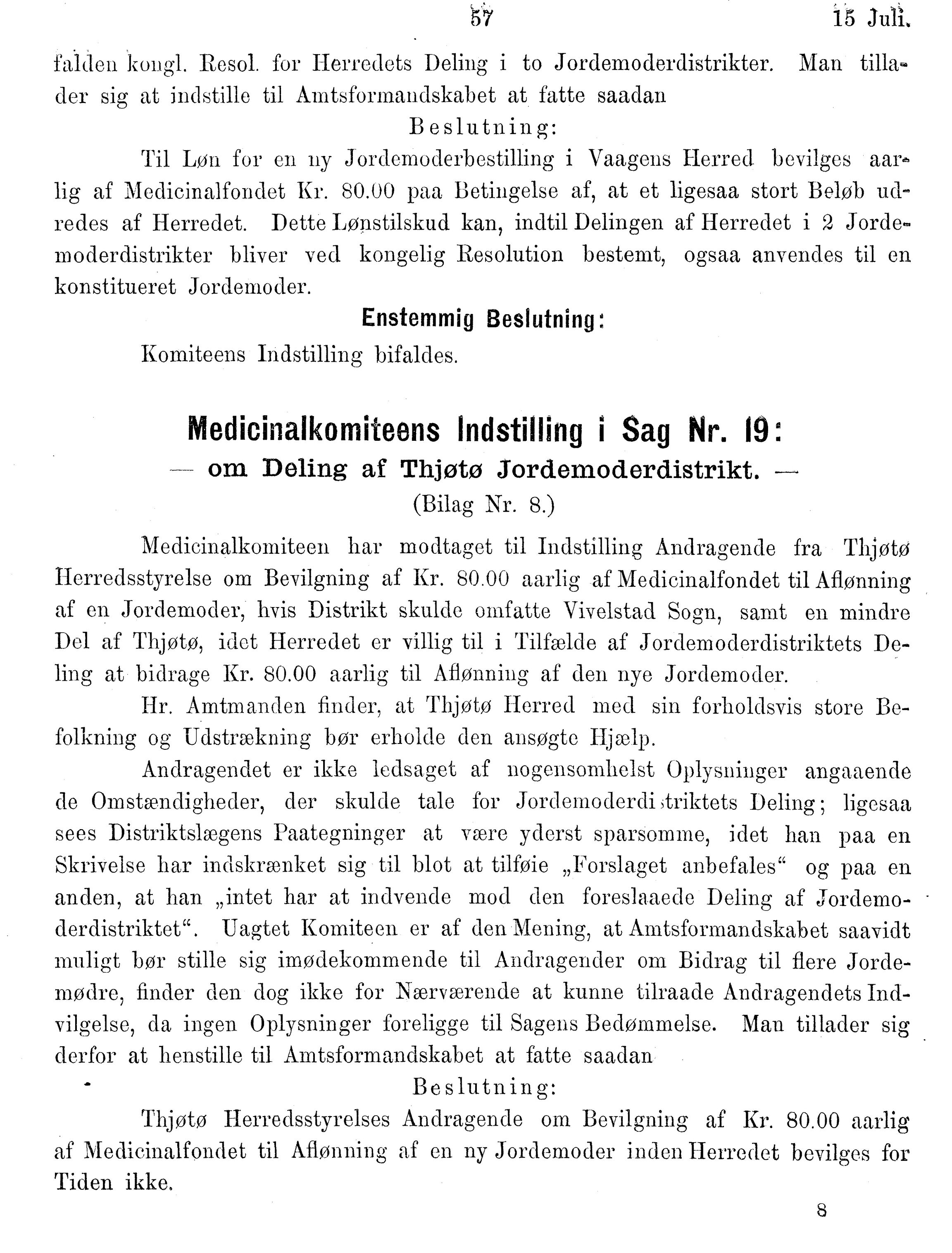 Nordland Fylkeskommune. Fylkestinget, AIN/NFK-17/176/A/Ac/L0014: Fylkestingsforhandlinger 1881-1885, 1881-1885