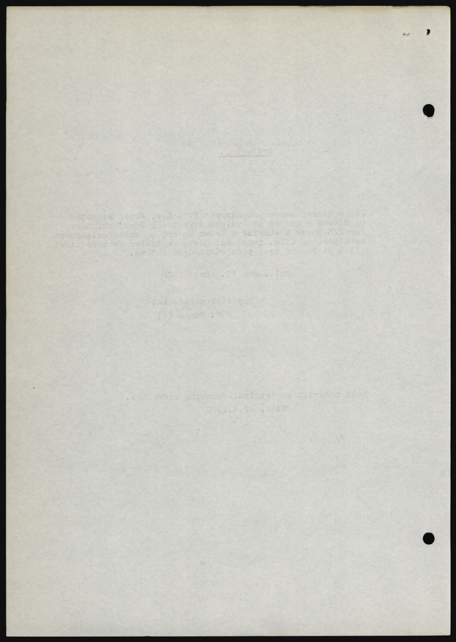 Nord-Hedmark sorenskriveri, SAH/TING-012/H/Hc/L0033: Pantebok nr. 33, 1970-1970, Dagboknr: 1962/1970