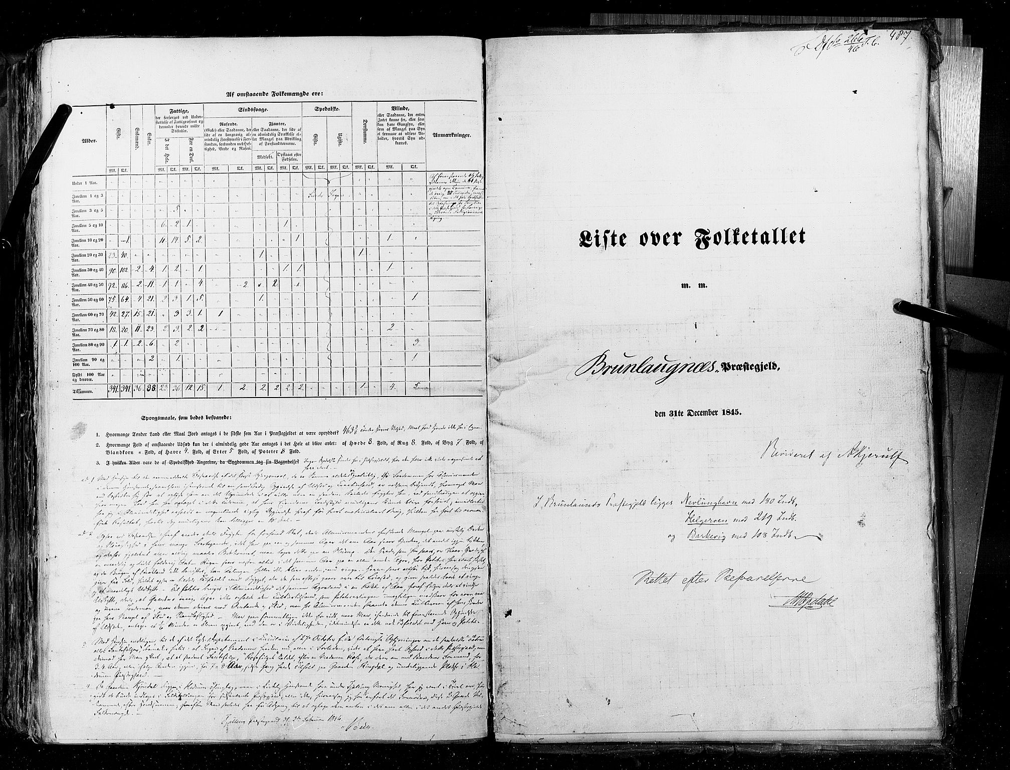 RA, Folketellingen 1845, bind 4: Buskerud amt og Jarlsberg og Larvik amt, 1845, s. 487