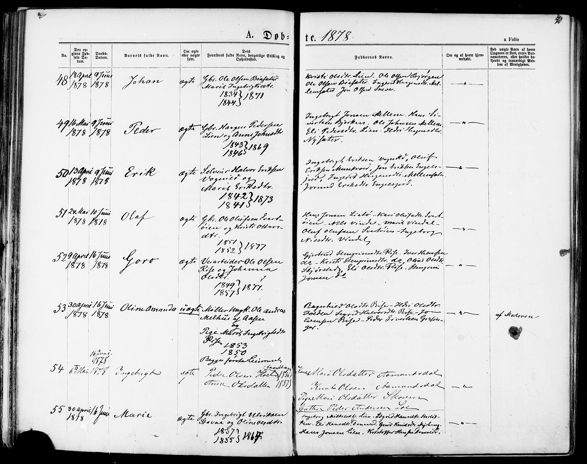 Ministerialprotokoller, klokkerbøker og fødselsregistre - Sør-Trøndelag, AV/SAT-A-1456/678/L0900: Ministerialbok nr. 678A09, 1872-1881, s. 70