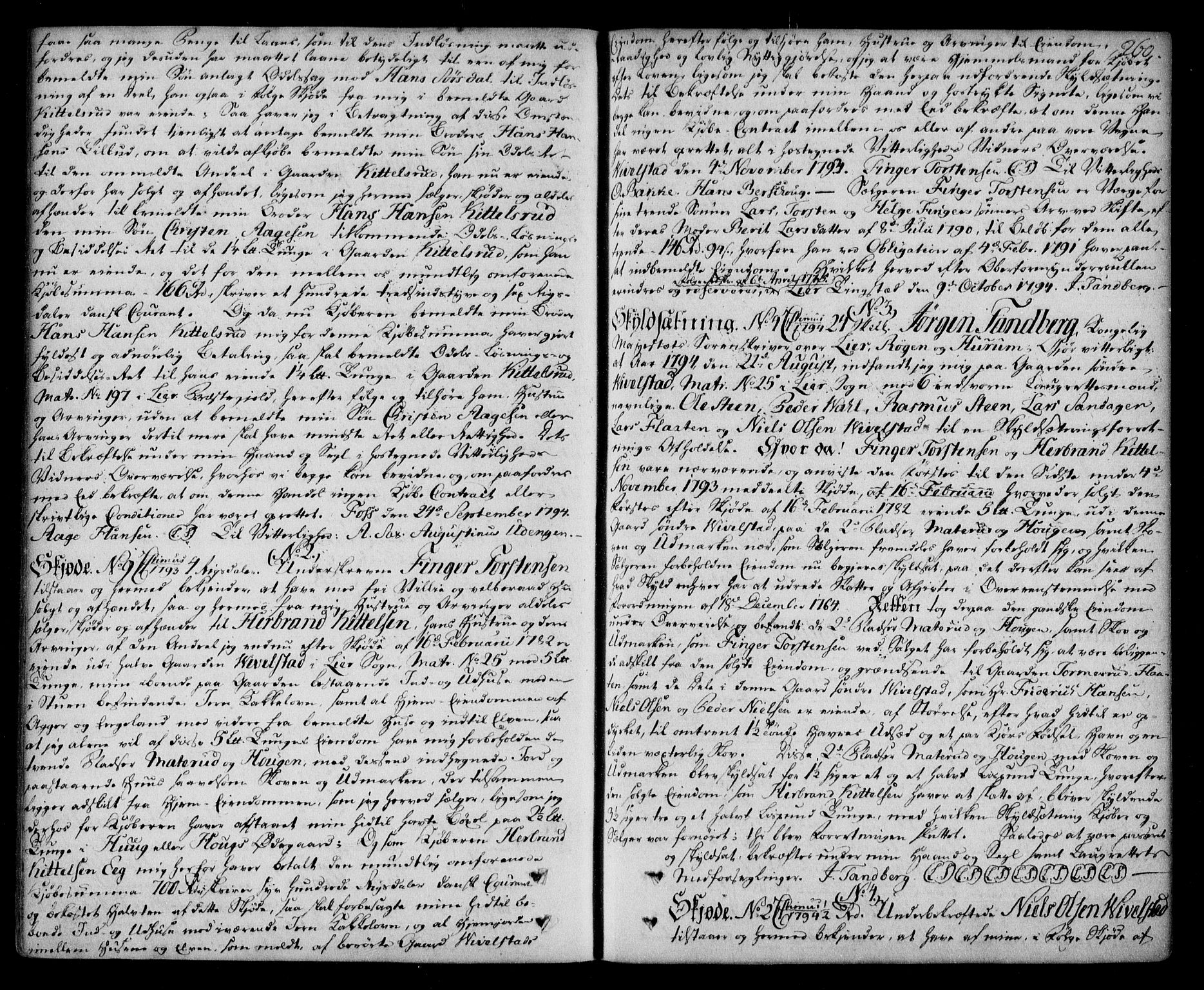 Lier, Røyken og Hurum sorenskriveri, SAKO/A-89/G/Ga/Gaa/L0005: Pantebok nr. V, 1788-1801, s. 260