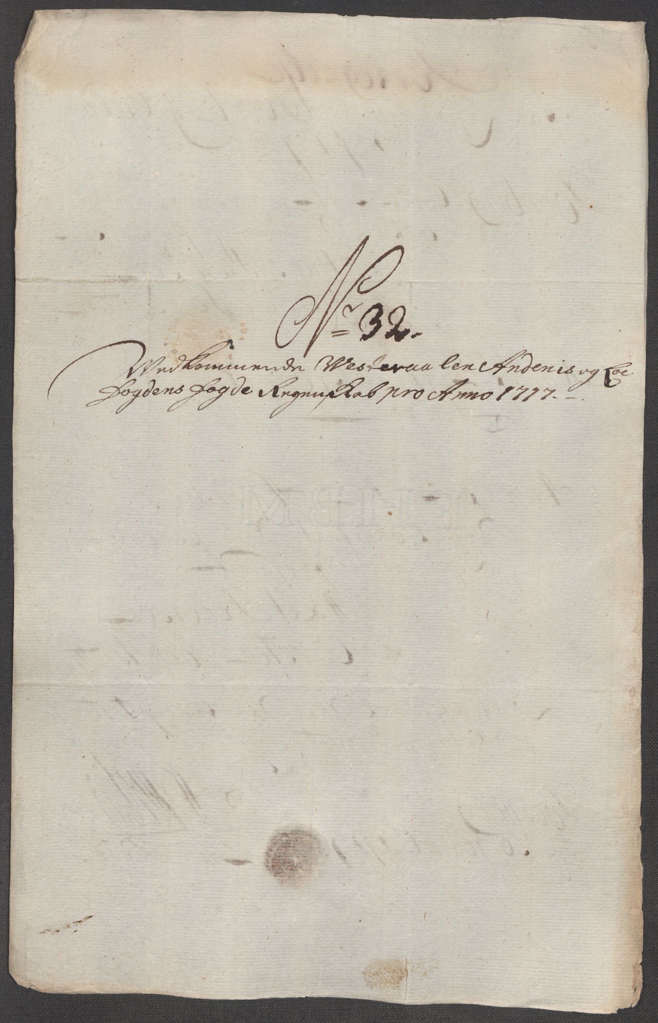 Rentekammeret inntil 1814, Reviderte regnskaper, Fogderegnskap, AV/RA-EA-4092/R67/L4683: Fogderegnskap Vesterålen, Andenes og Lofoten, 1717, s. 226