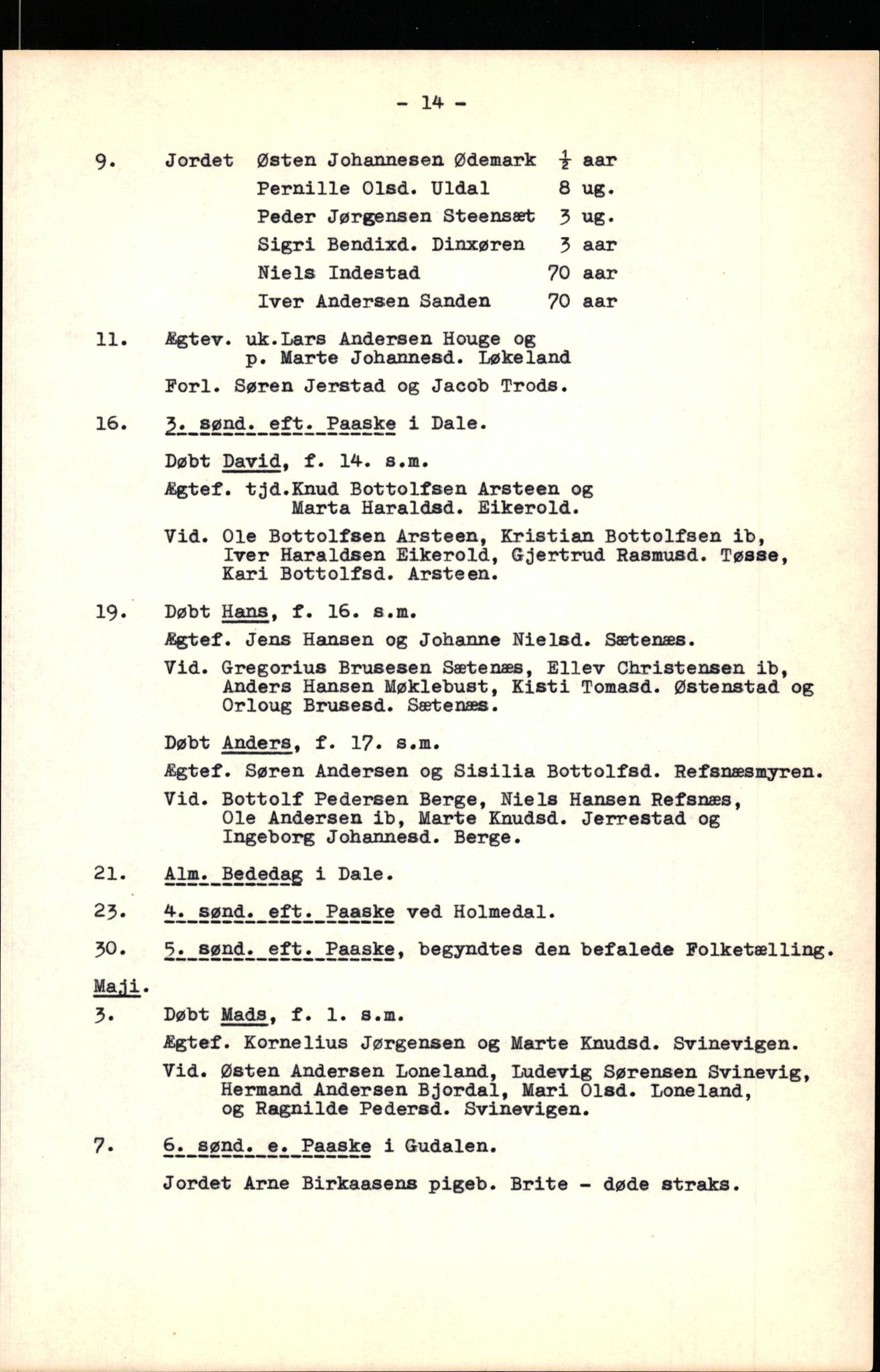 Samling av fulltekstavskrifter, SAB/FULLTEKST/B/14/0013: Fjaler sokneprestembete, ministerialbok nr. A 4, 1814-1821, s. 15