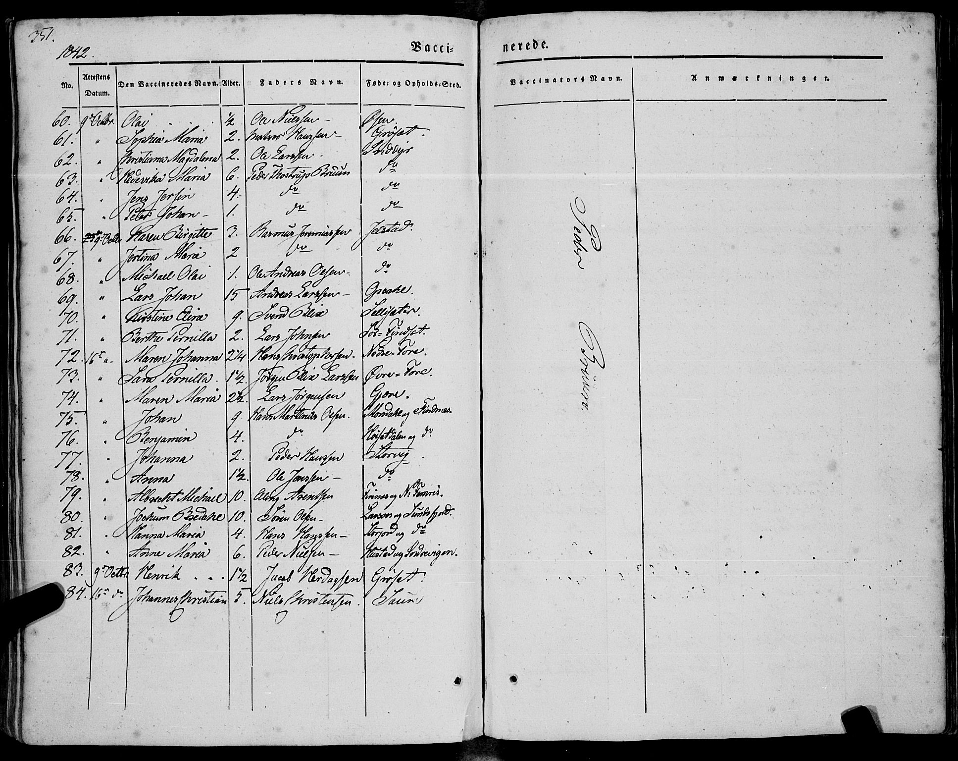 Ministerialprotokoller, klokkerbøker og fødselsregistre - Nordland, AV/SAT-A-1459/805/L0097: Ministerialbok nr. 805A04, 1837-1861, s. 351