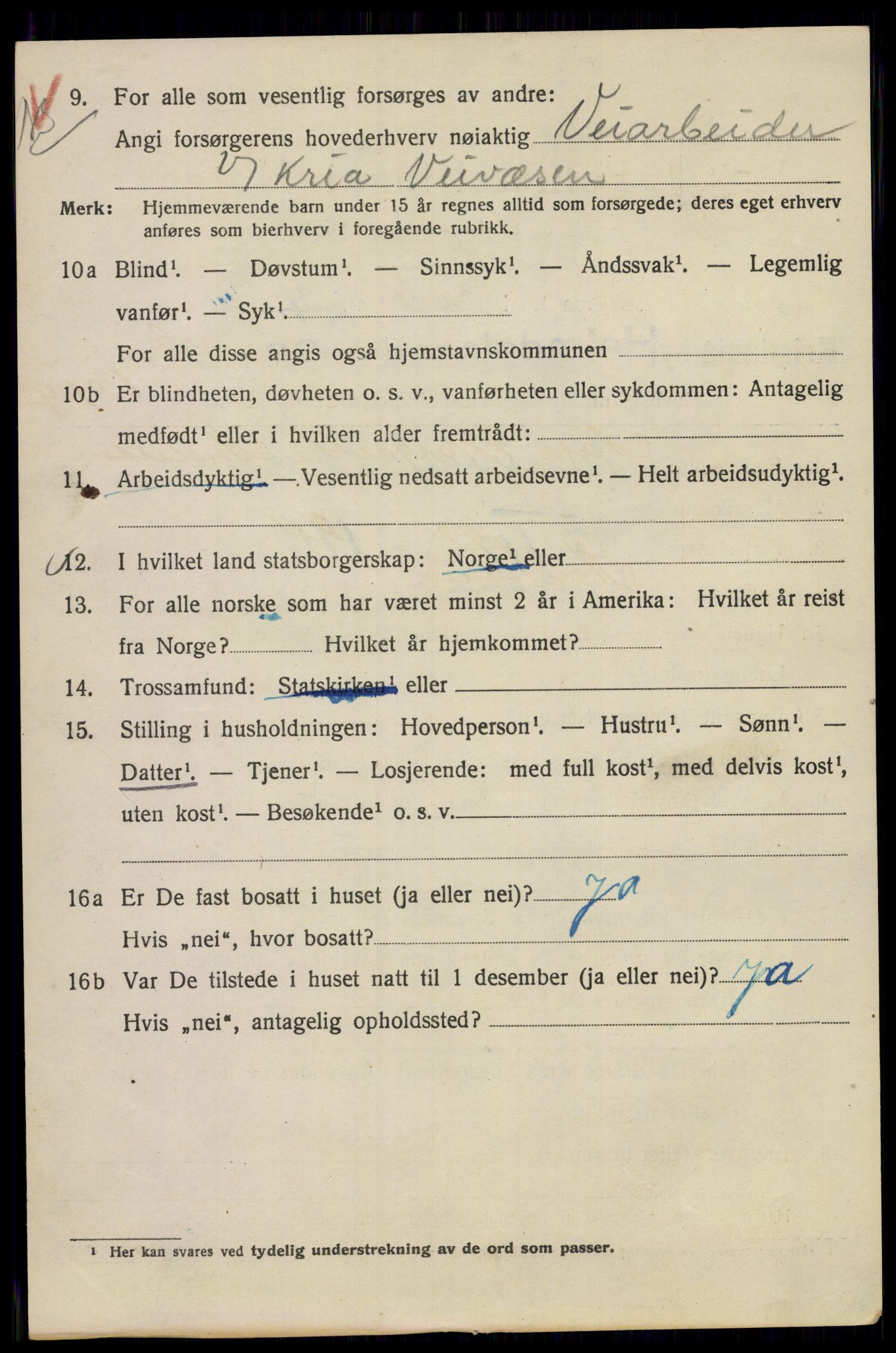 SAO, Folketelling 1920 for 0301 Kristiania kjøpstad, 1920, s. 279418