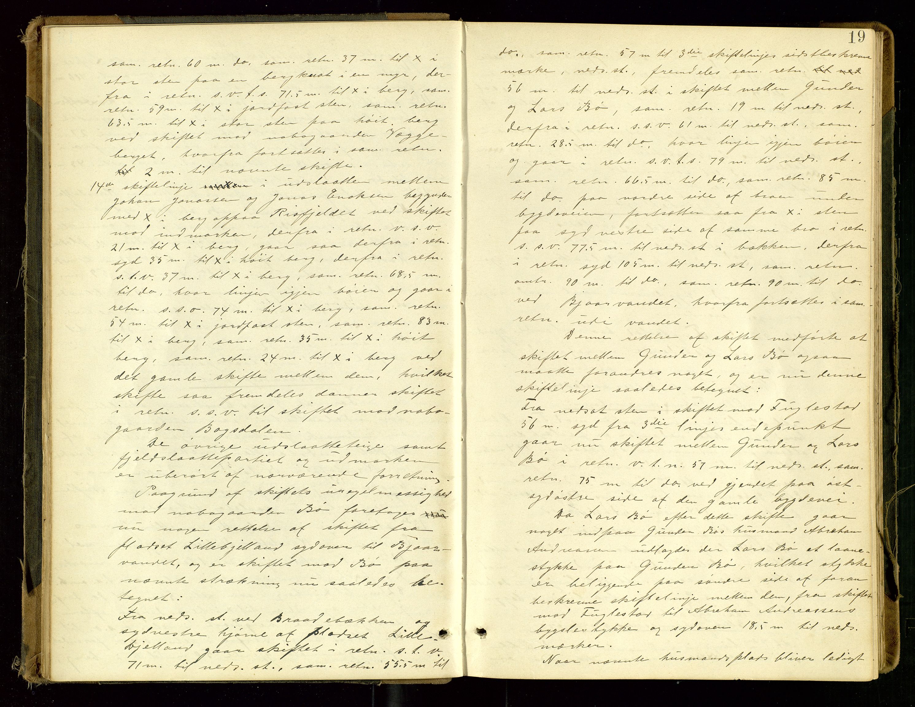 Rogaland jordskifterett, AV/SAST-A-102426/Oa/L0053: Forhandlingsprotokoll, 1897-1904, s. 19