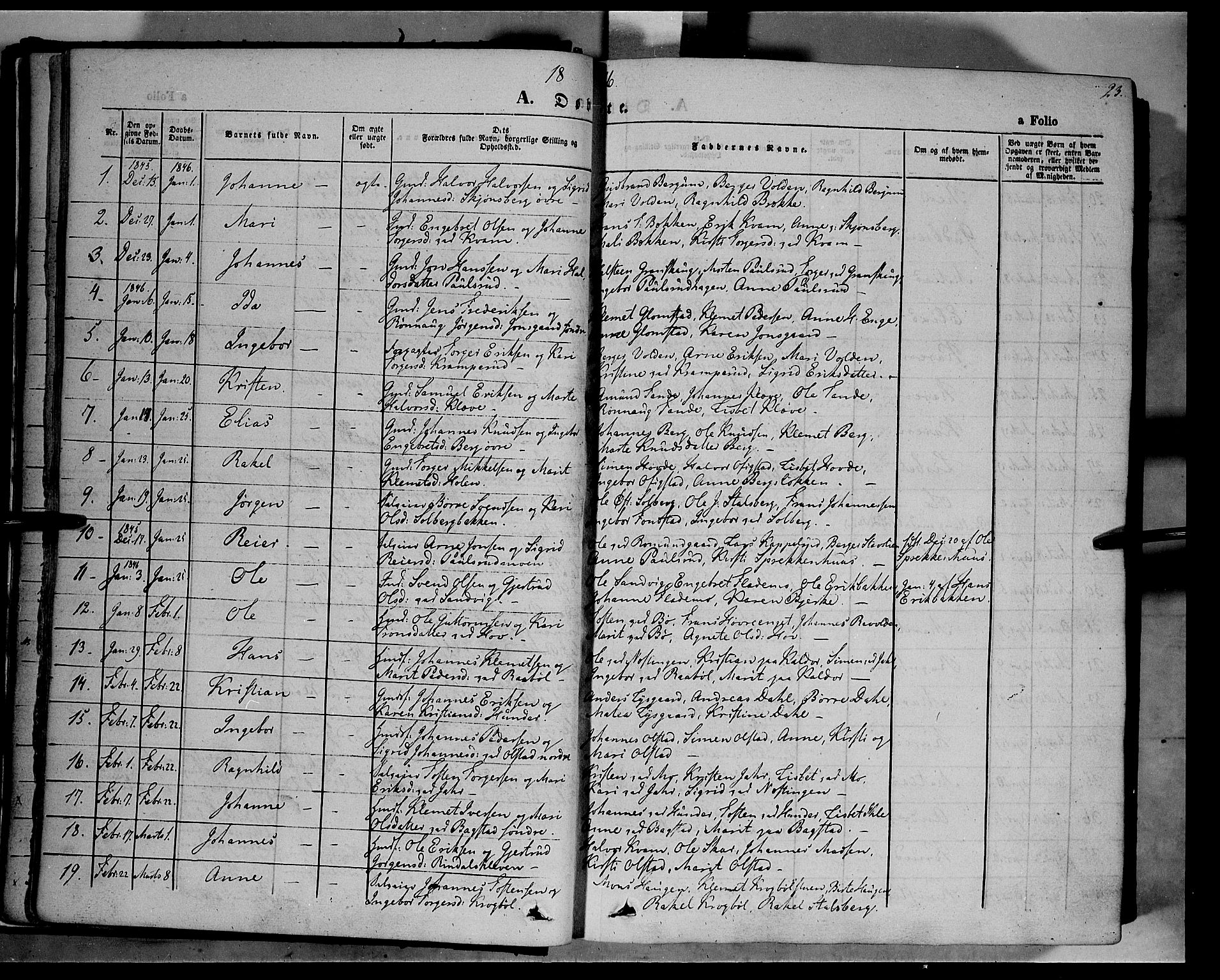 Øyer prestekontor, AV/SAH-PREST-084/H/Ha/Haa/L0005: Ministerialbok nr. 5, 1842-1857, s. 23