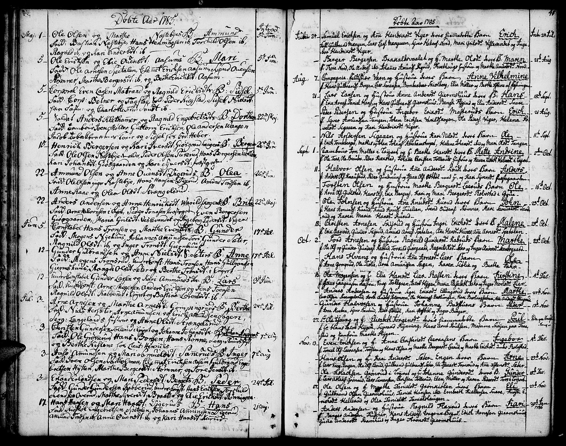 Vinger prestekontor, AV/SAH-PREST-024/H/Ha/Haa/L0005: Ministerialbok nr. 5, 1772-1813, s. 40