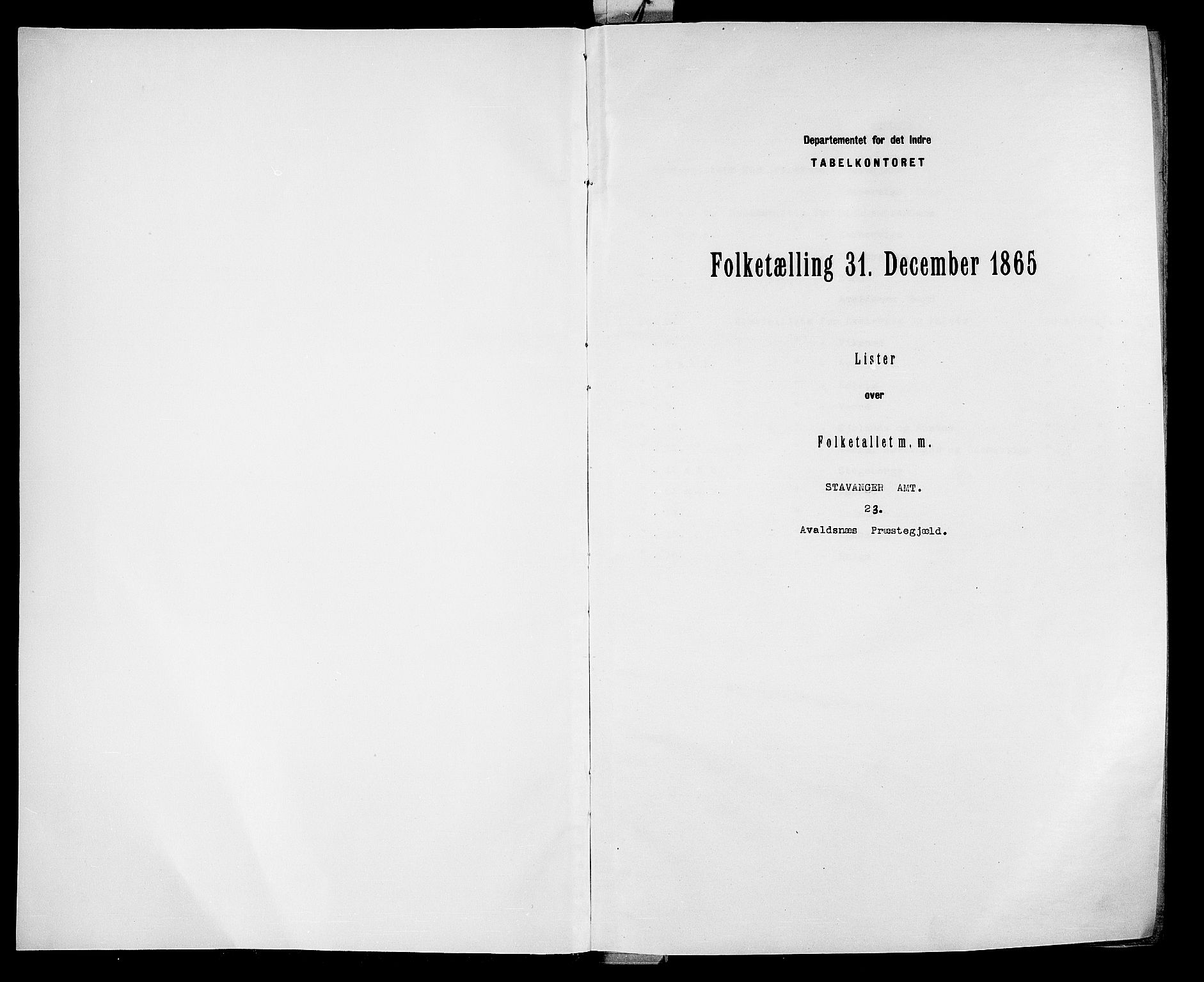 RA, Folketelling 1865 for 1147P Avaldsnes prestegjeld, 1865, s. 3