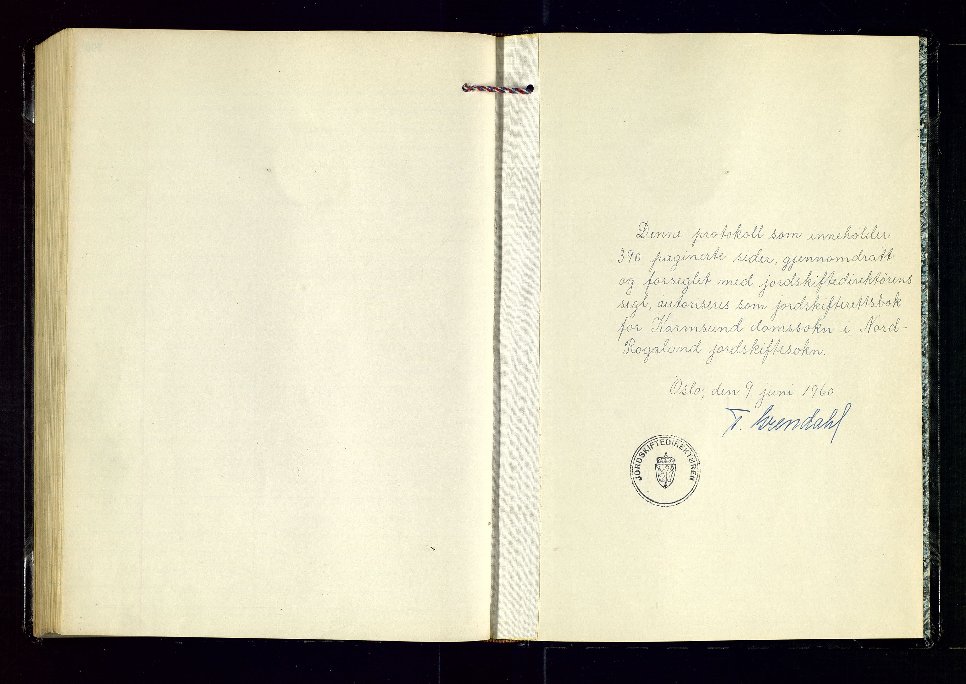 Nord-Rogaland jordskifterett, AV/SAST-A-102427/Oaa/L0009: Jordskifterettsbok nr. 30. Karmsund, 1960-1963