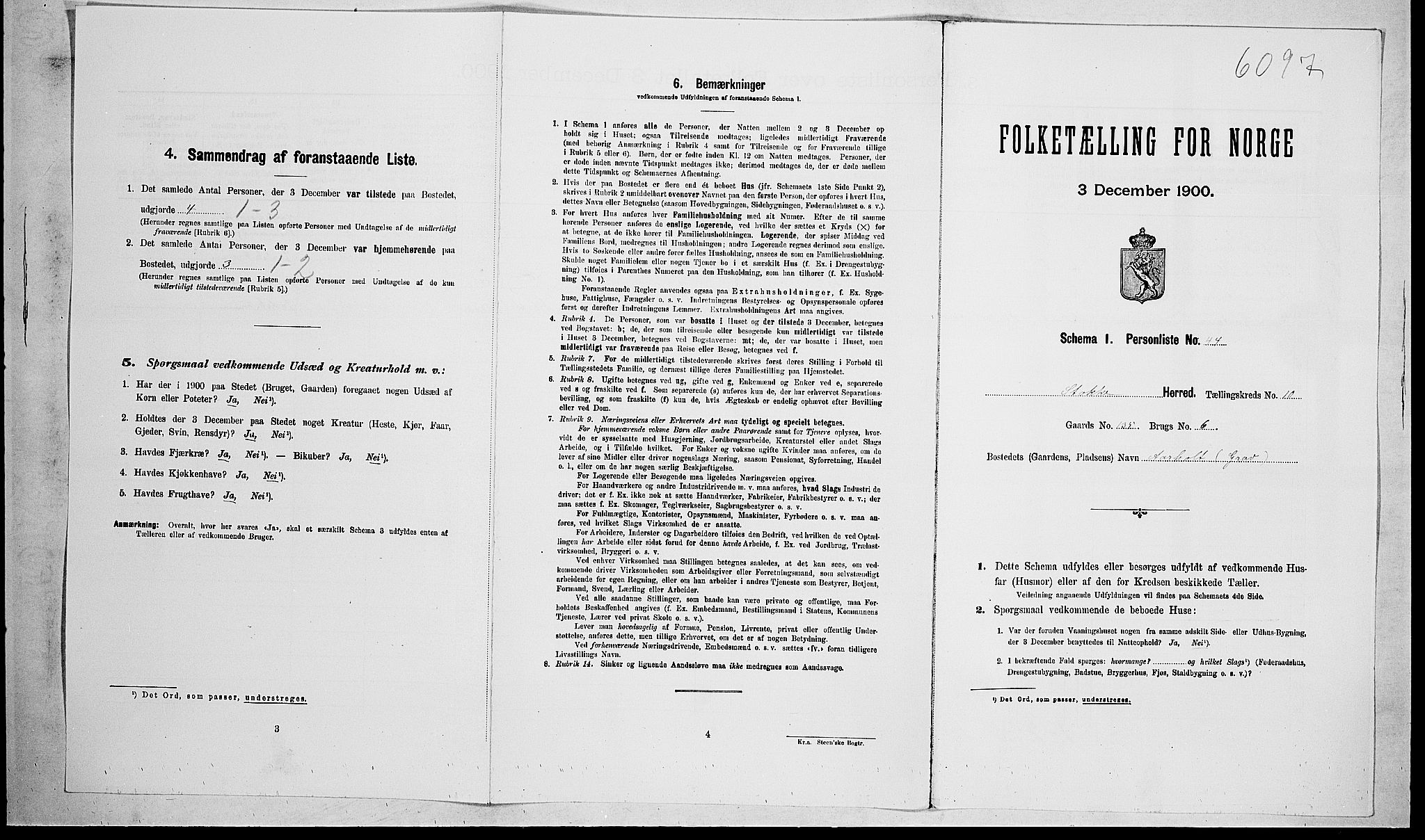 RA, Folketelling 1900 for 0720 Stokke herred, 1900, s. 1681
