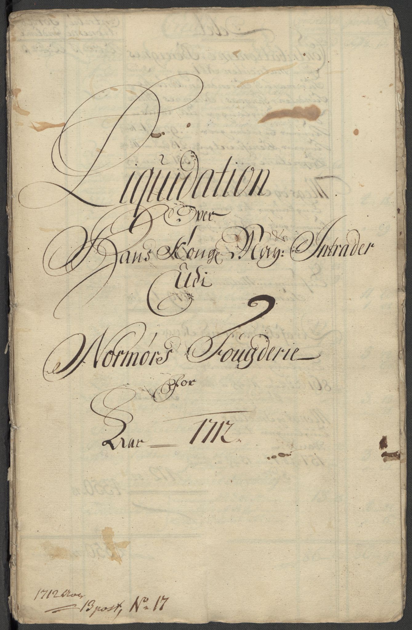 Rentekammeret inntil 1814, Reviderte regnskaper, Fogderegnskap, RA/EA-4092/R56/L3746: Fogderegnskap Nordmøre, 1712, s. 12