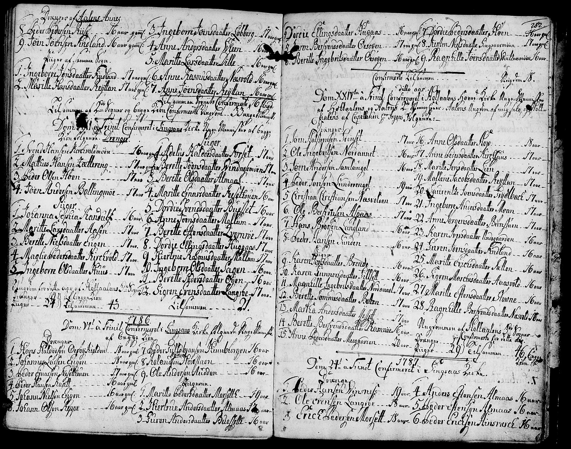 Ministerialprotokoller, klokkerbøker og fødselsregistre - Sør-Trøndelag, AV/SAT-A-1456/685/L0952: Ministerialbok nr. 685A01, 1745-1804, s. 252
