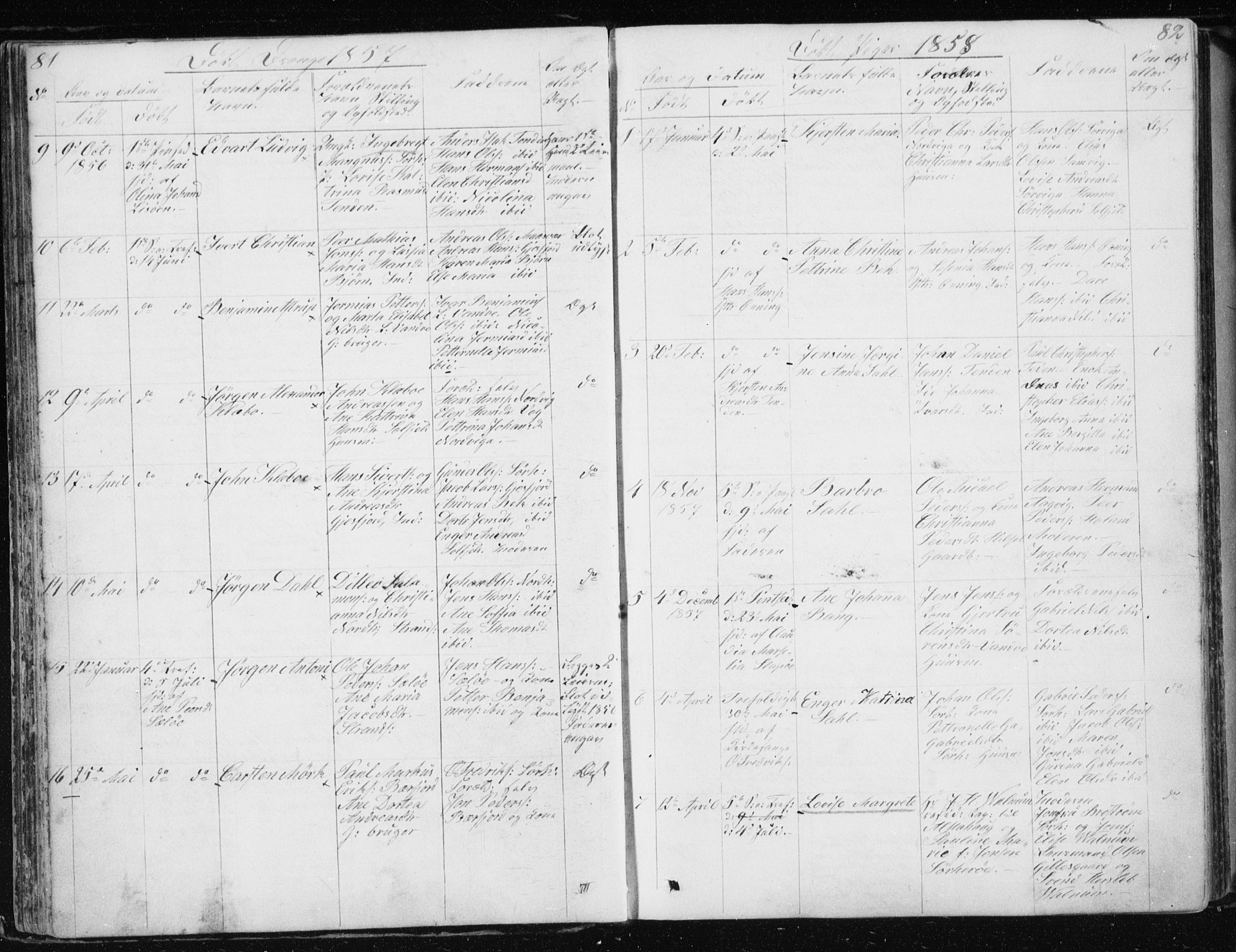 Ministerialprotokoller, klokkerbøker og fødselsregistre - Nordland, AV/SAT-A-1459/834/L0511: Klokkerbok nr. 834C02, 1848-1862, s. 81-82