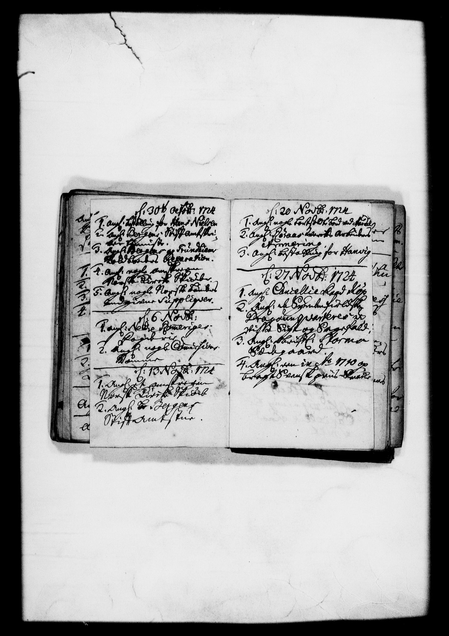 Rentekammeret, Kammerkanselliet, RA/EA-3111/G/Gf/Gfb/L0001: Register til norske relasjons- og resolusjonsprotokoller (merket RK 52.96), 1720-1749, s. 48
