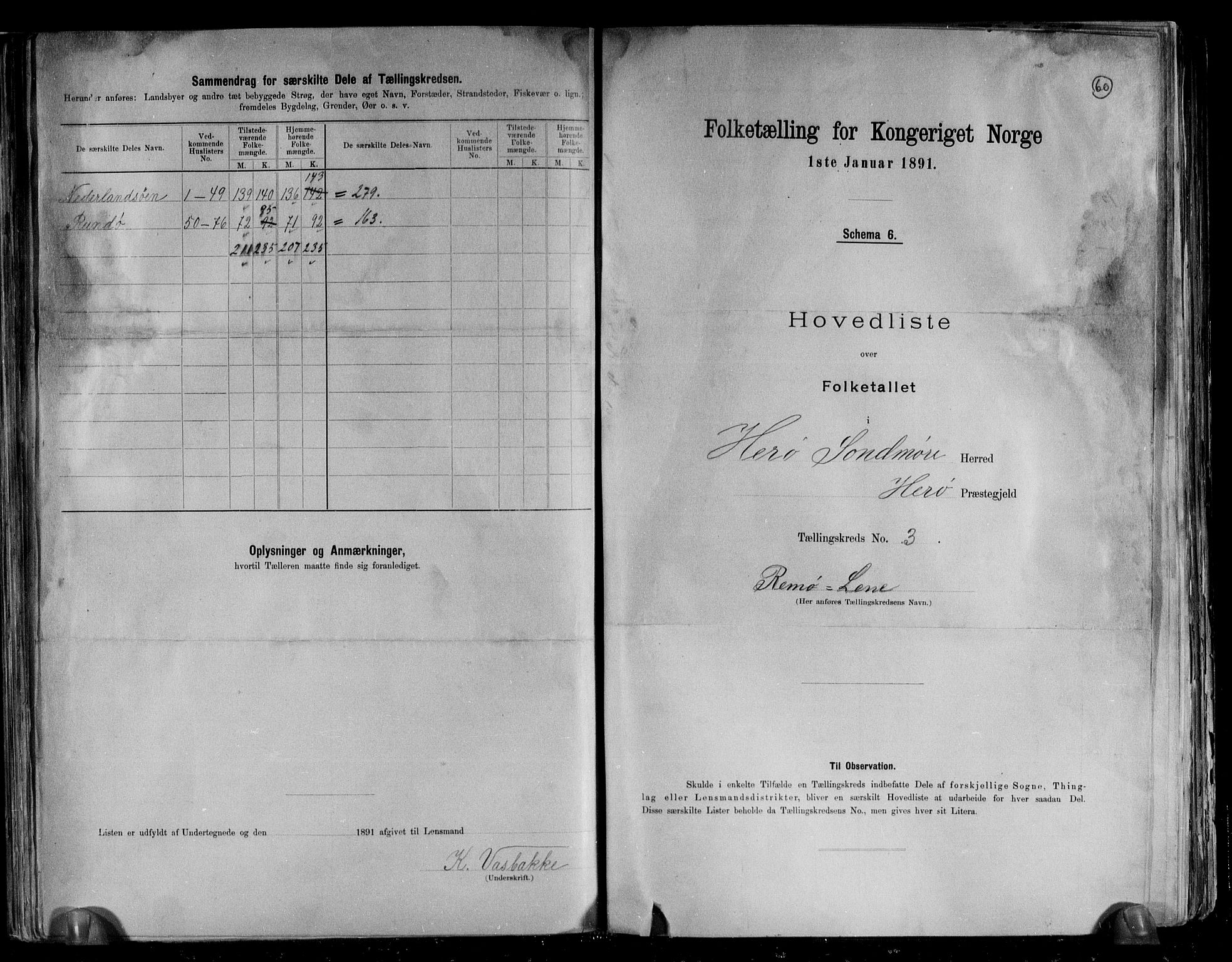 RA, Folketelling 1891 for 1515 Herøy herred, 1891, s. 9