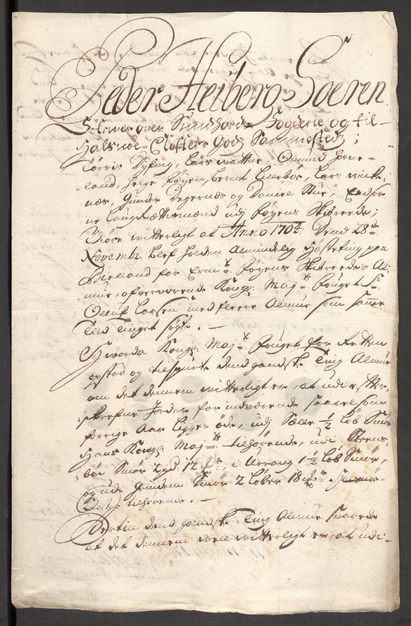 Rentekammeret inntil 1814, Reviderte regnskaper, Fogderegnskap, AV/RA-EA-4092/R48/L2982: Fogderegnskap Sunnhordland og Hardanger, 1704, s. 221