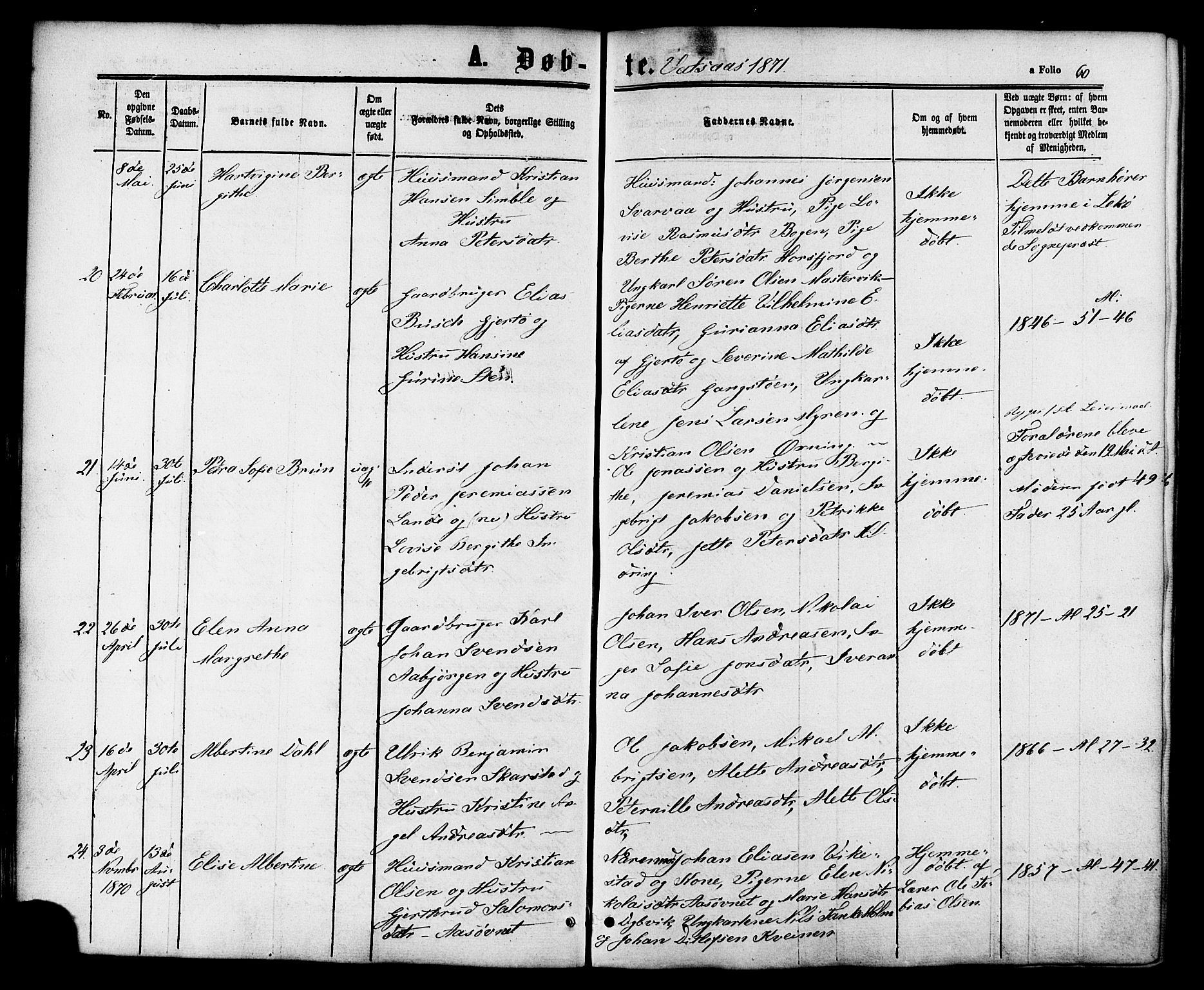 Ministerialprotokoller, klokkerbøker og fødselsregistre - Nordland, AV/SAT-A-1459/810/L0146: Ministerialbok nr. 810A08 /1, 1862-1874, s. 60