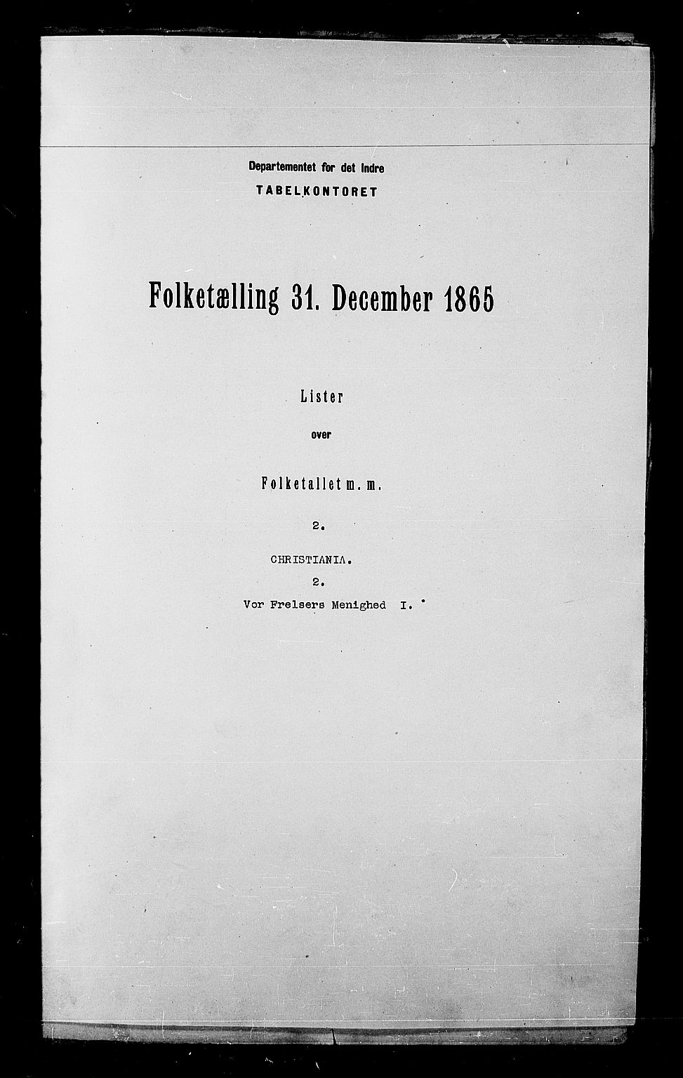RA, Folketelling 1865 for 0301 Kristiania kjøpstad, 1865, s. 103