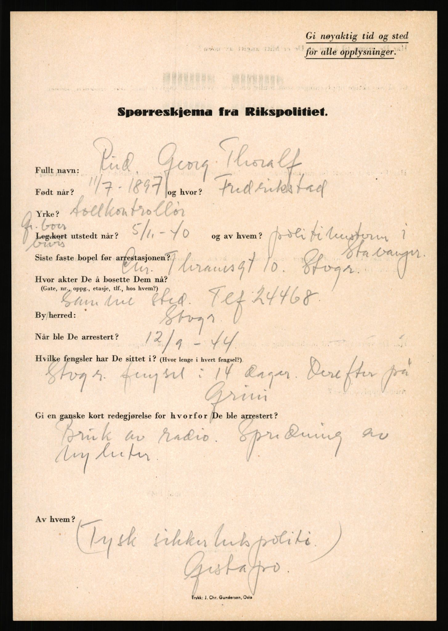 Rikspolitisjefen, AV/RA-S-1560/L/L0014: Pettersen, Aksel - Savosnick, Ernst, 1940-1945, s. 747