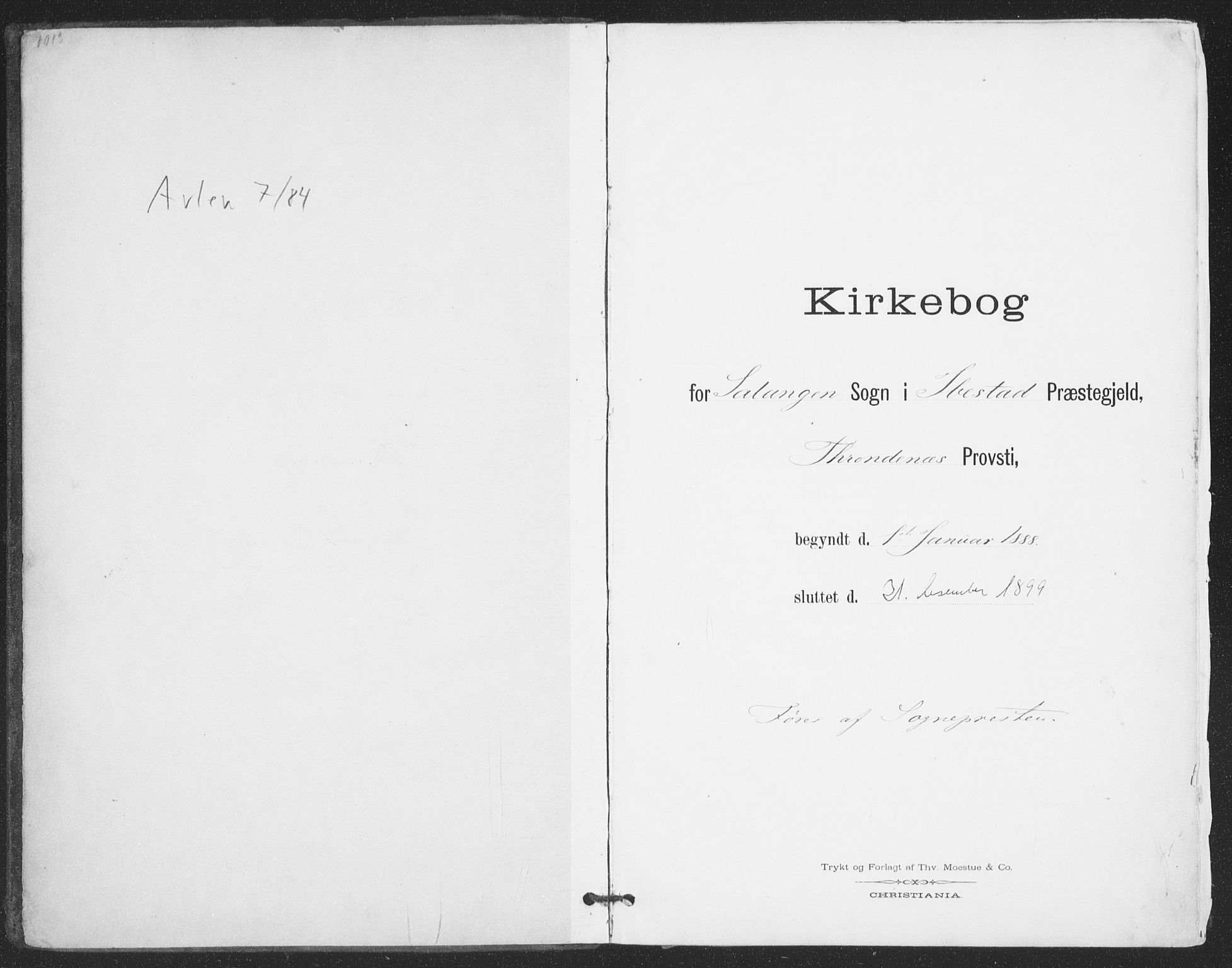 Ibestad sokneprestembete, SATØ/S-0077/H/Ha/Haa/L0015kirke: Ministerialbok nr. 15, 1888-1899