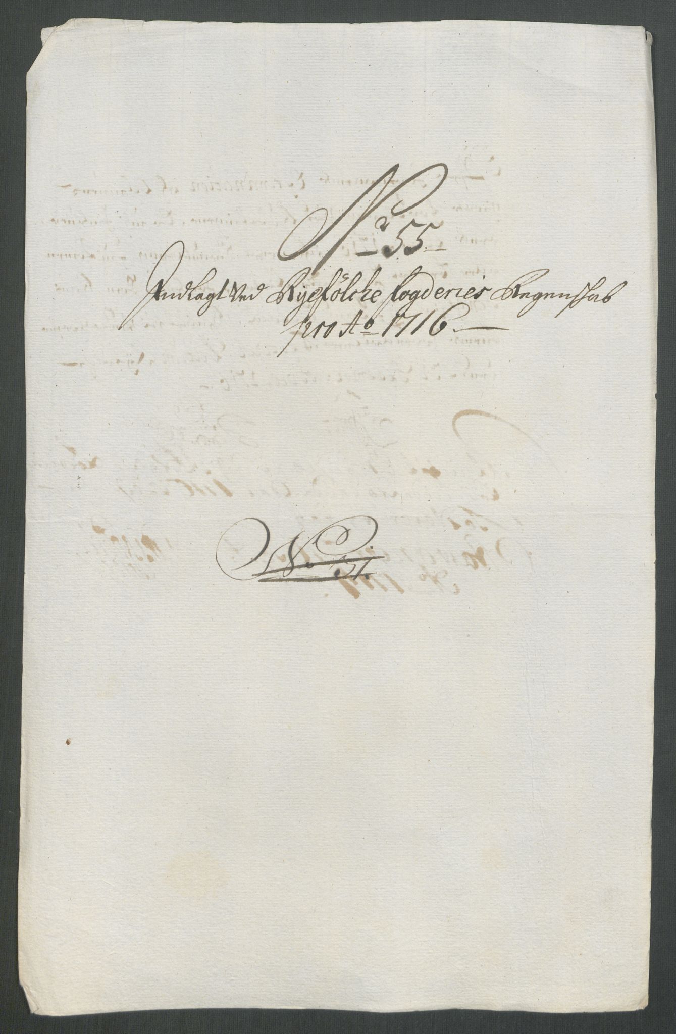 Rentekammeret inntil 1814, Reviderte regnskaper, Fogderegnskap, RA/EA-4092/R47/L2869: Fogderegnskap Ryfylke, 1716, s. 289