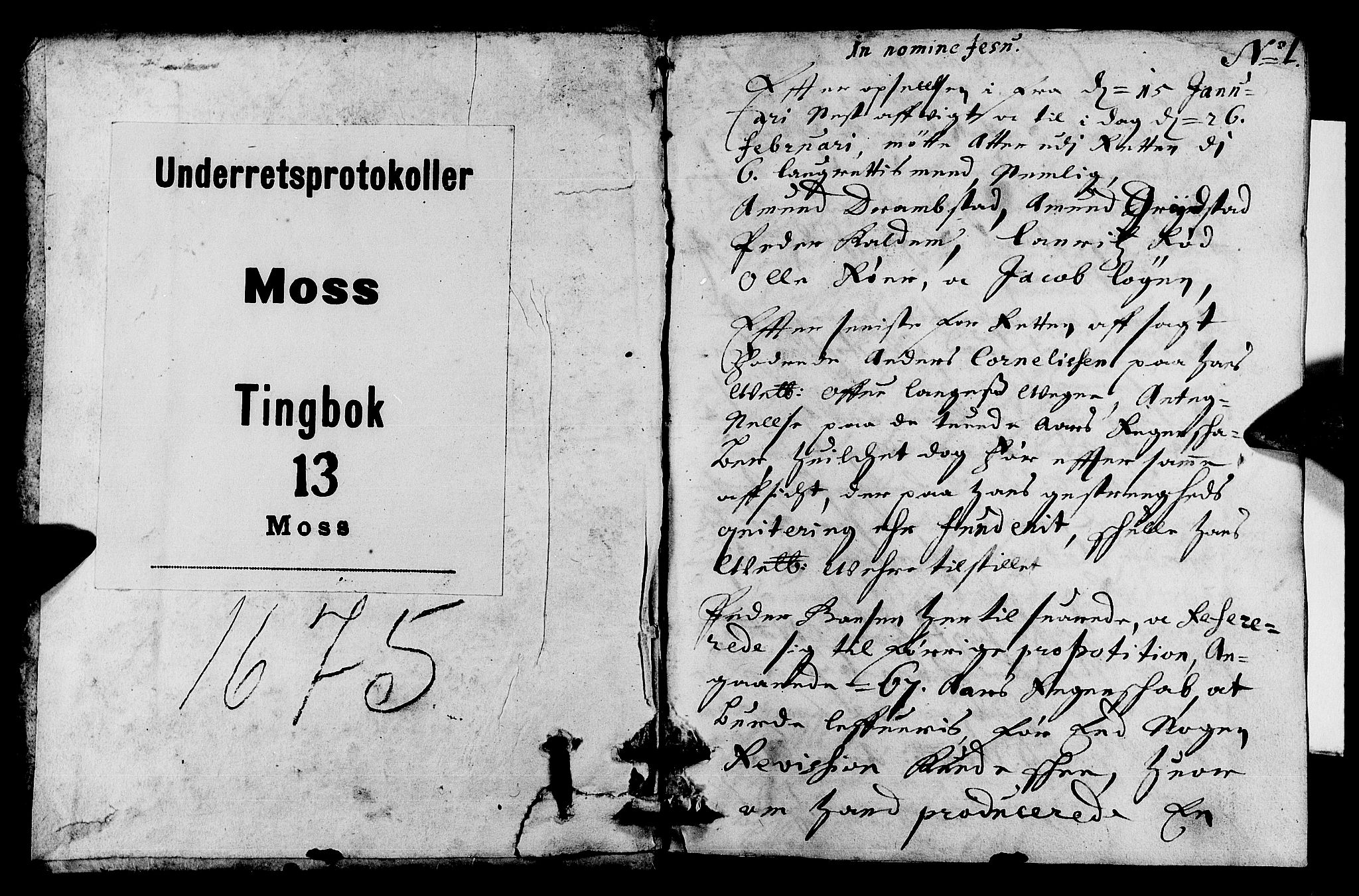 Moss sorenskriveri, SAO/A-10168, 1675, s. 0b-1a