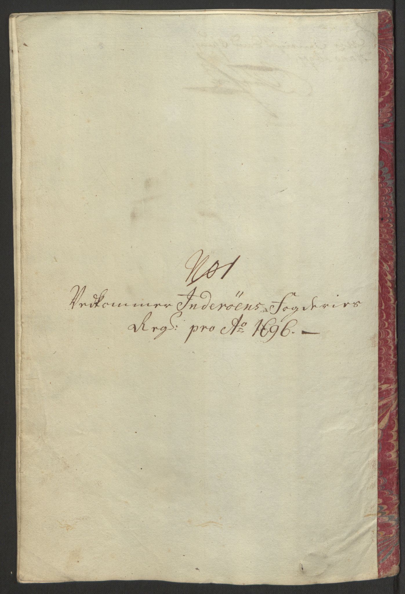 Rentekammeret inntil 1814, Reviderte regnskaper, Fogderegnskap, AV/RA-EA-4092/R63/L4309: Fogderegnskap Inderøy, 1695-1697, s. 320