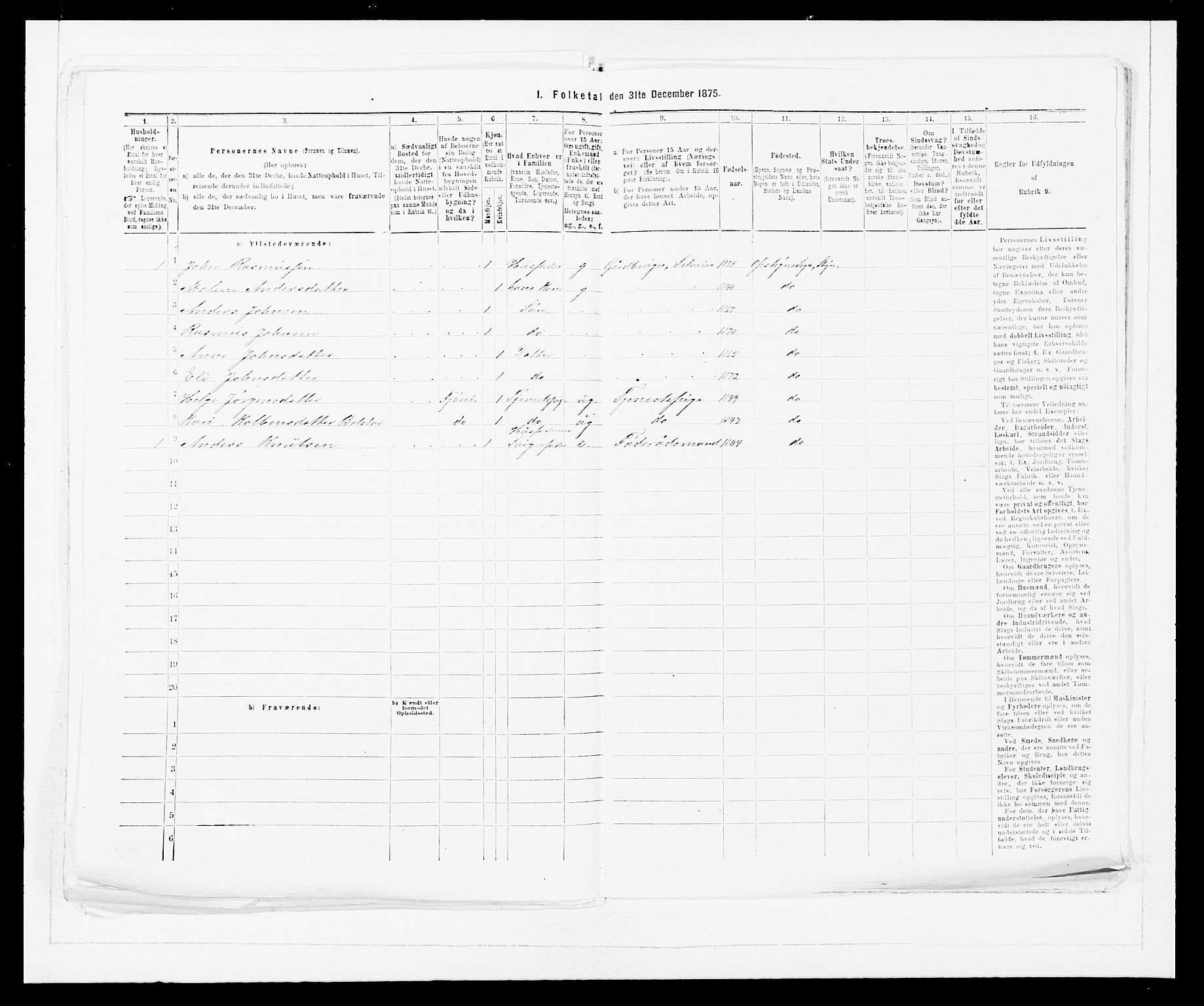 SAB, Folketelling 1875 for 1448P Stryn prestegjeld, 1875, s. 512