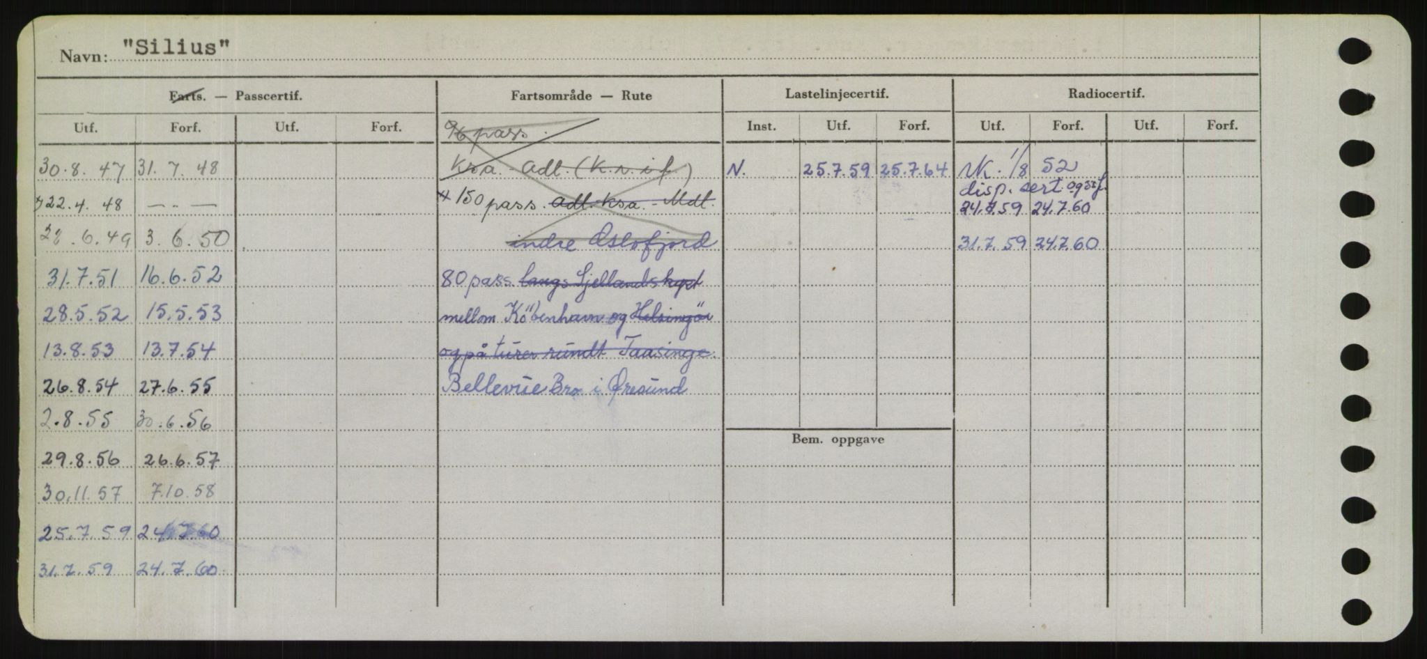 Sjøfartsdirektoratet med forløpere, Skipsmålingen, RA/S-1627/H/Hd/L0033: Fartøy, Sevi-Sjø, s. 140