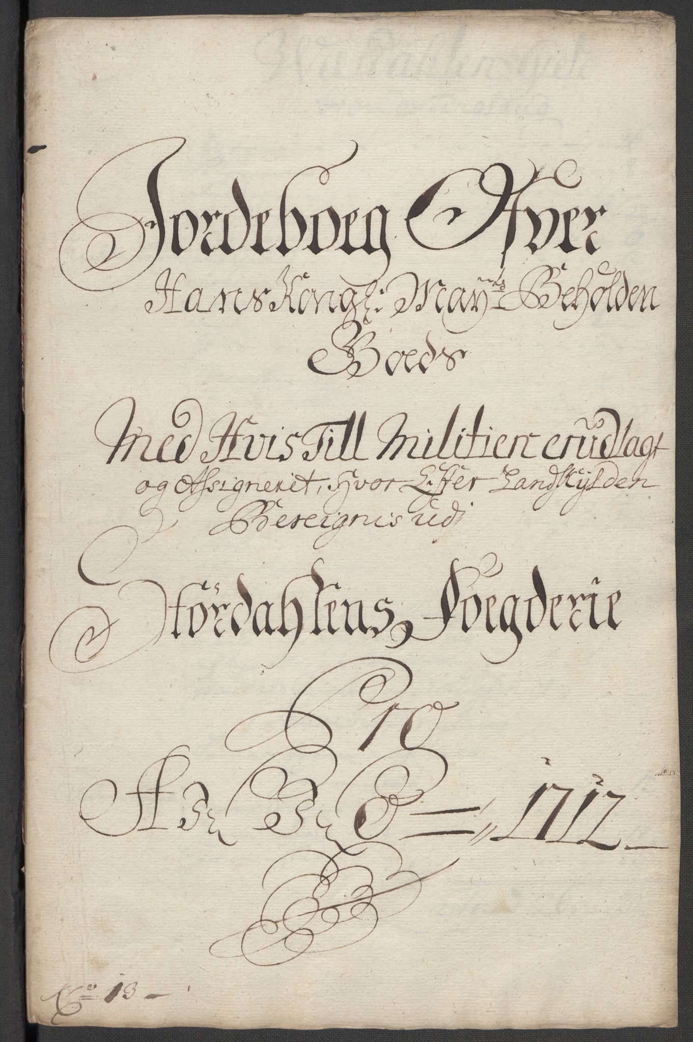 Rentekammeret inntil 1814, Reviderte regnskaper, Fogderegnskap, RA/EA-4092/R62/L4202: Fogderegnskap Stjørdal og Verdal, 1712, s. 168