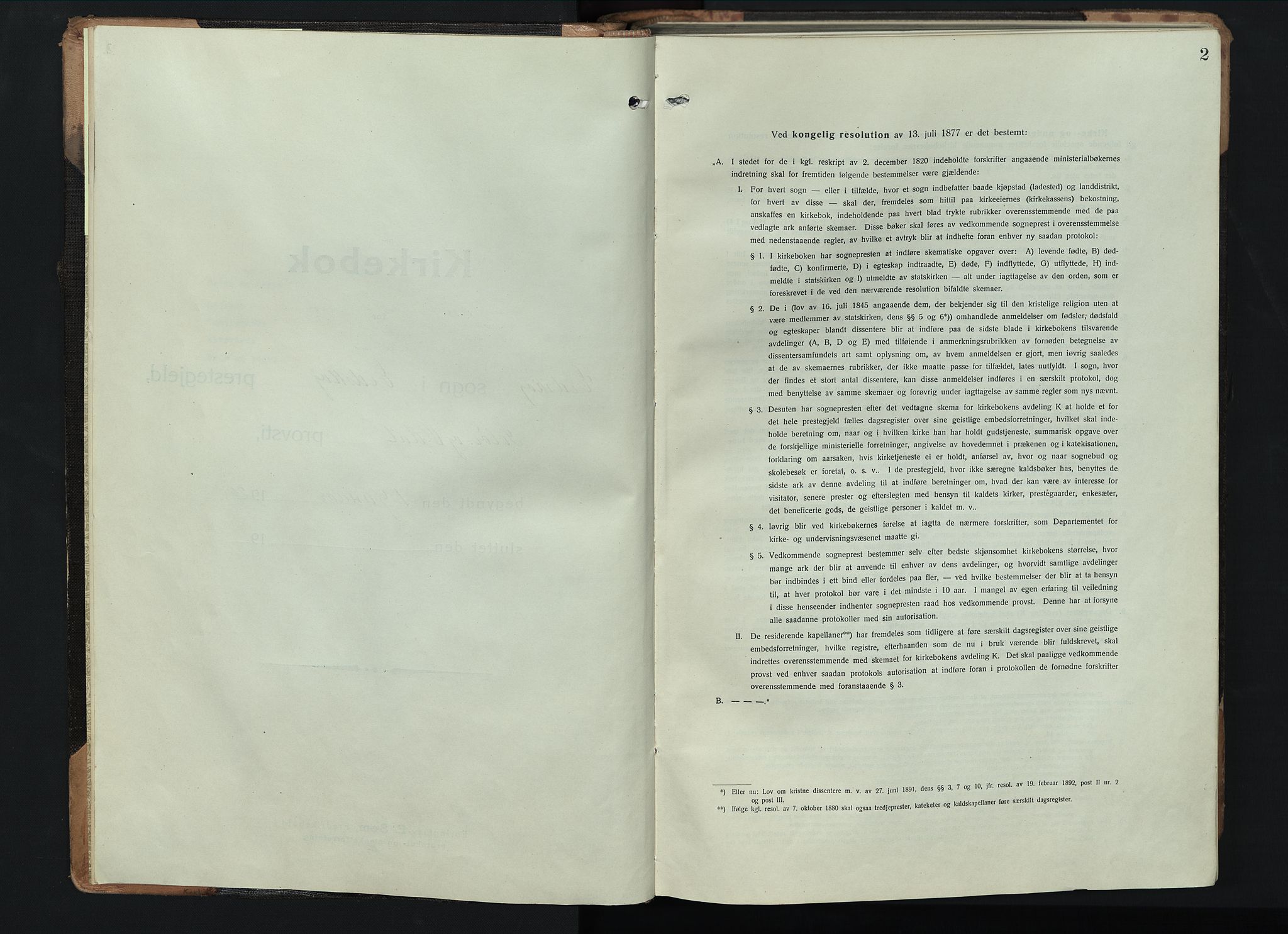 Eidskog prestekontor, AV/SAH-PREST-026/H/Ha/Hab/L0005: Klokkerbok nr. 5, 1916-1946, s. 2