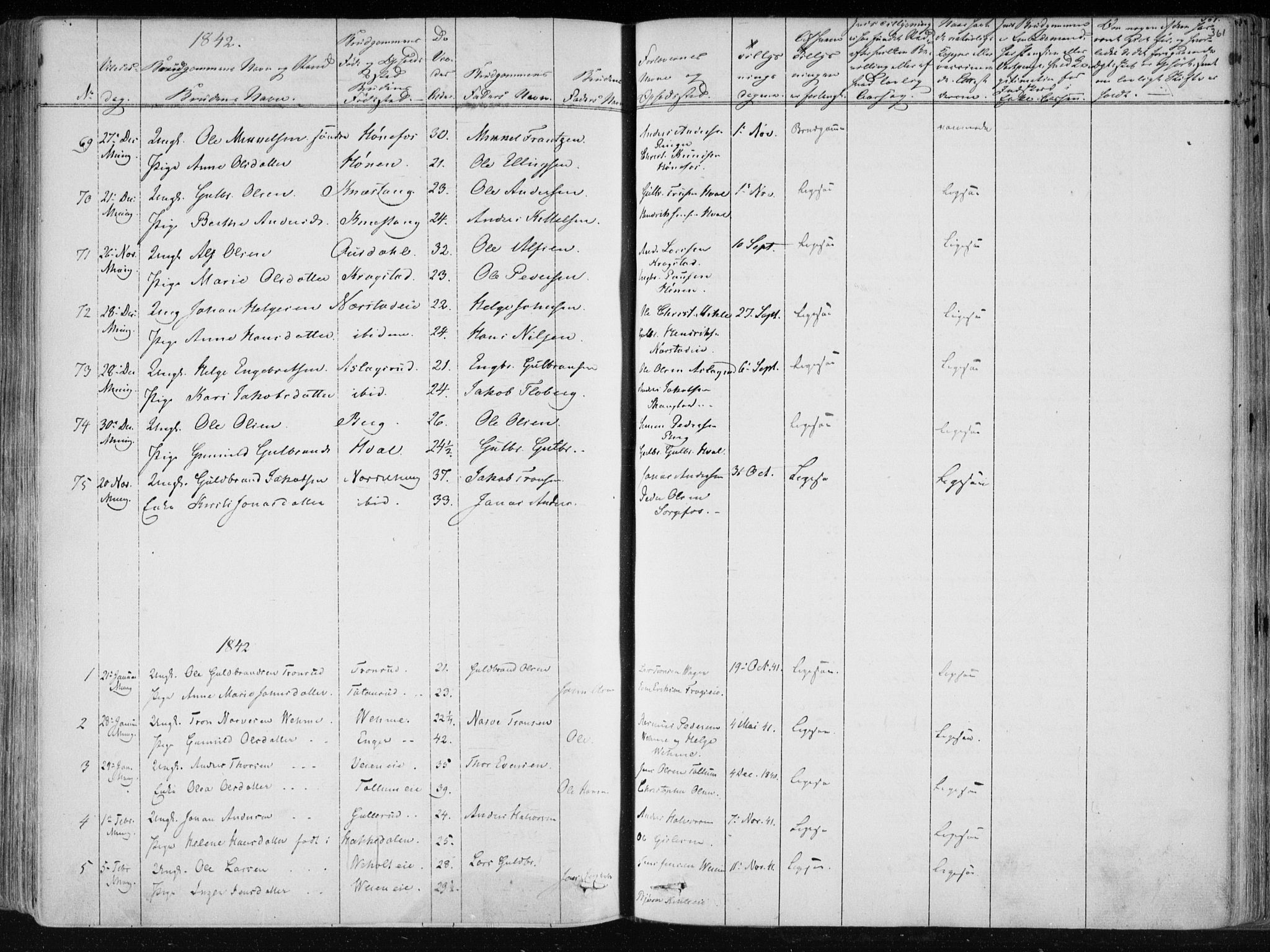 Norderhov kirkebøker, AV/SAKO-A-237/F/Fa/L0010: Ministerialbok nr. 10, 1837-1847, s. 361