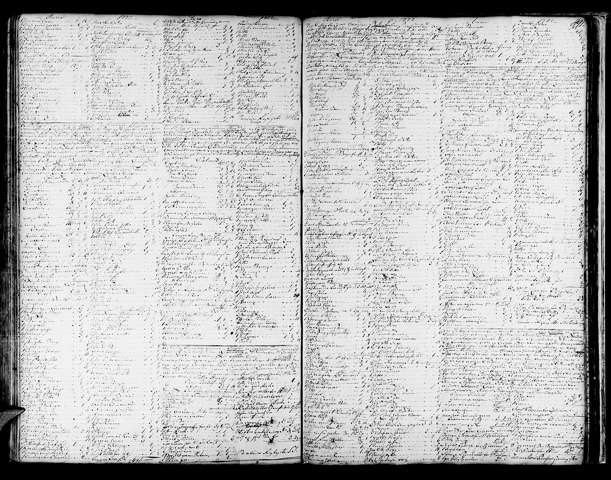 Hardanger og Voss sorenskriveri, SAB/A-2501/4/4A/4Ac/L0007b: Skifterettsprotokoll for sorenskriveriet, 1769-1779, s. 490b-491a