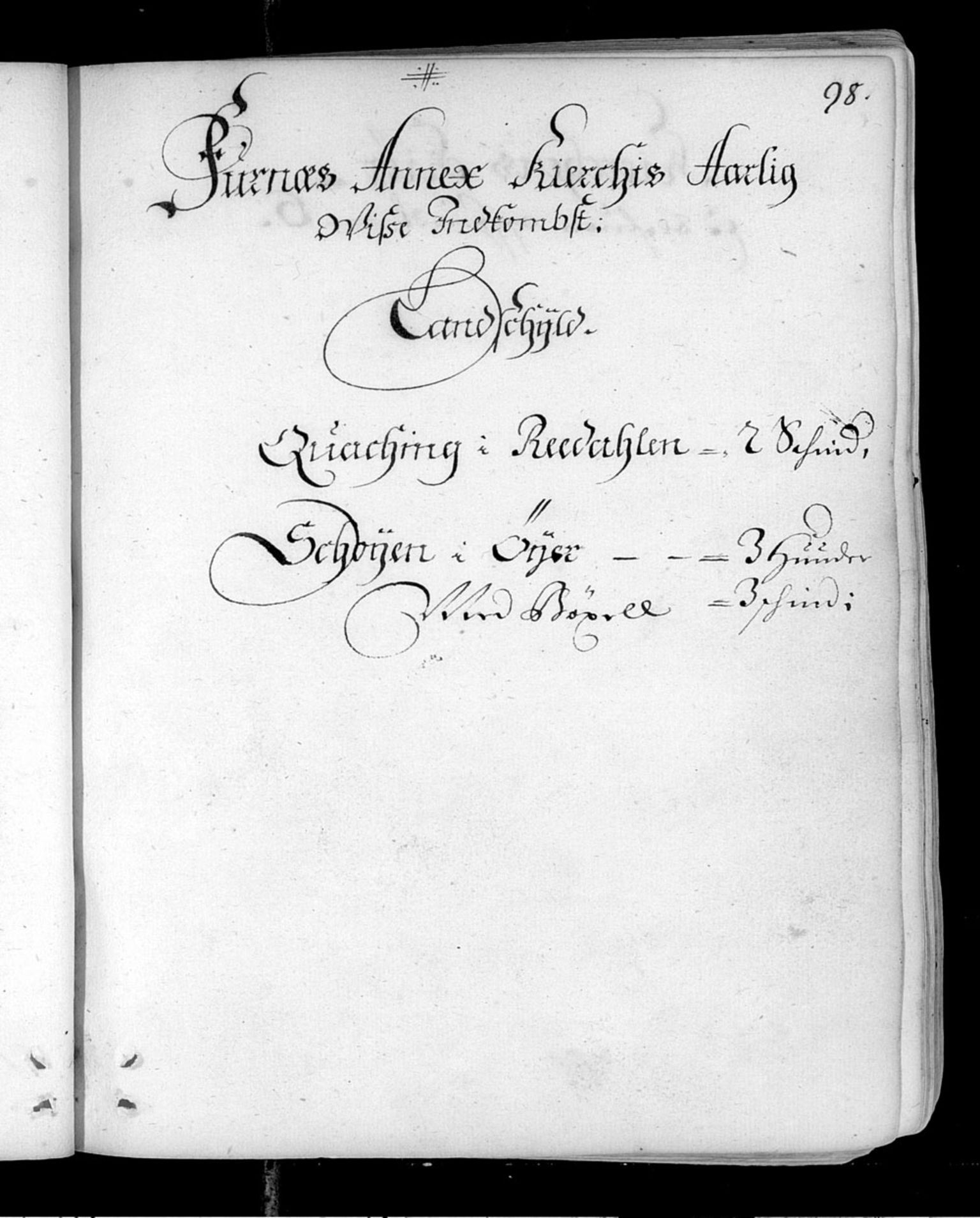 Kirkestoler i Hedmark fylke, SAH/KIRKESTOL-001/F/Fa/Faa/L0001: Kirkestol for Vang, Hedmark, 1683-1722, s. 98a