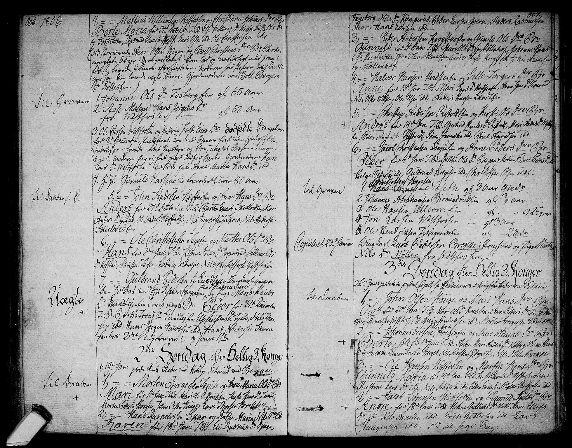Eiker kirkebøker, AV/SAKO-A-4/F/Fa/L0009: Ministerialbok nr. I 9, 1789-1806, s. 506-507