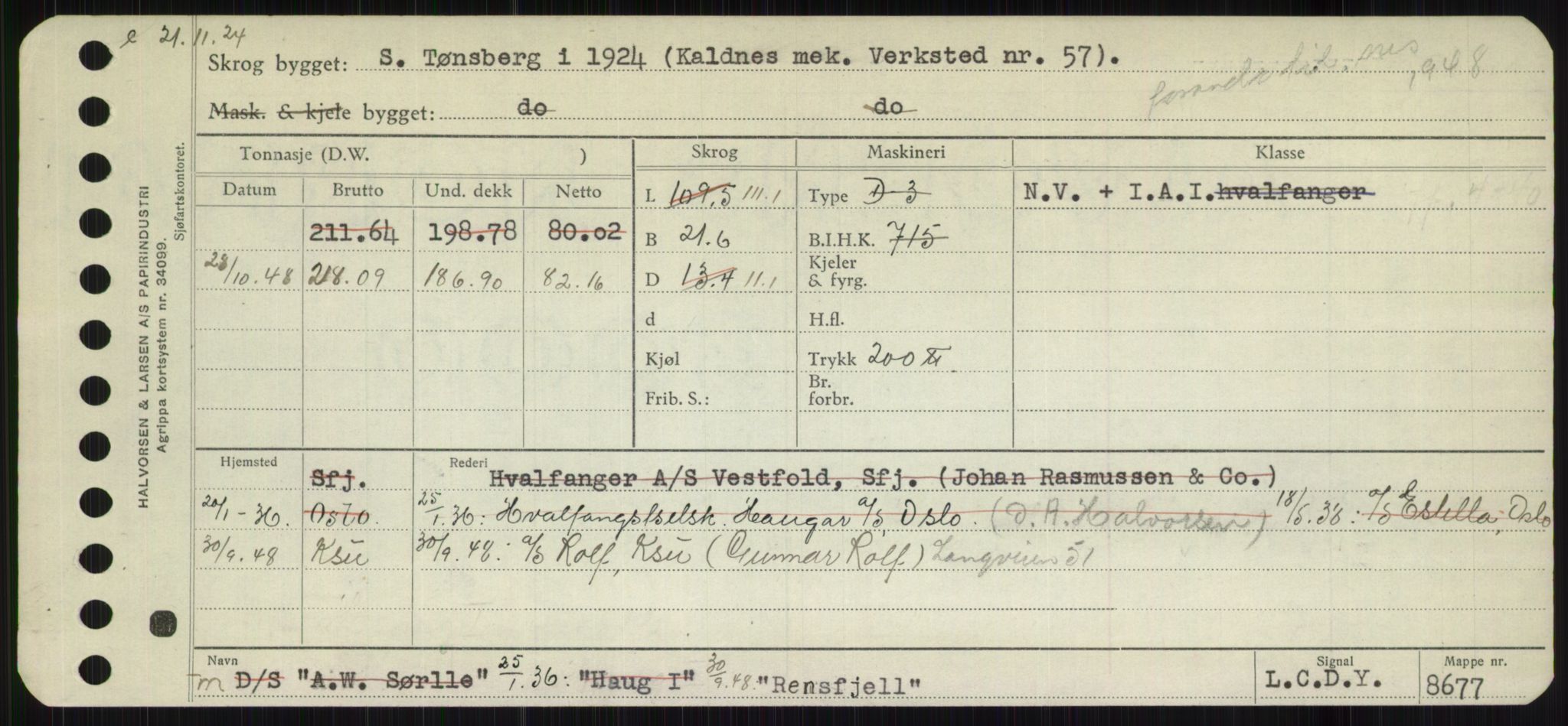 Sjøfartsdirektoratet med forløpere, Skipsmålingen, AV/RA-S-1627/H/Hb/L0004: Fartøy, O-S, s. 205