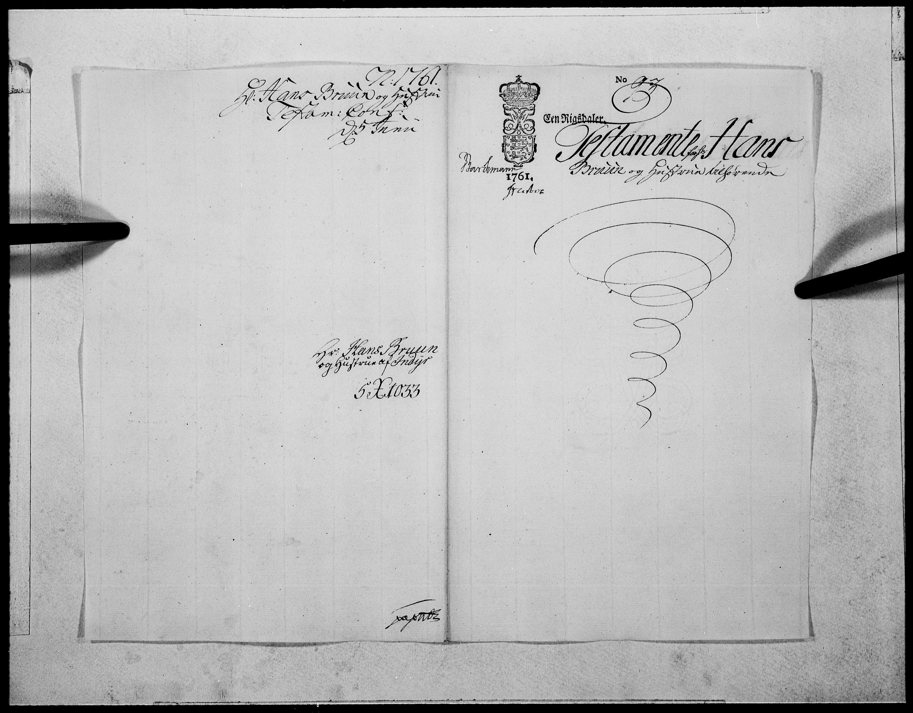 Danske Kanselli 1572-1799, RA/EA-3023/F/Fc/Fcc/Fcca/L0181: Norske innlegg 1572-1799, 1761, s. 496