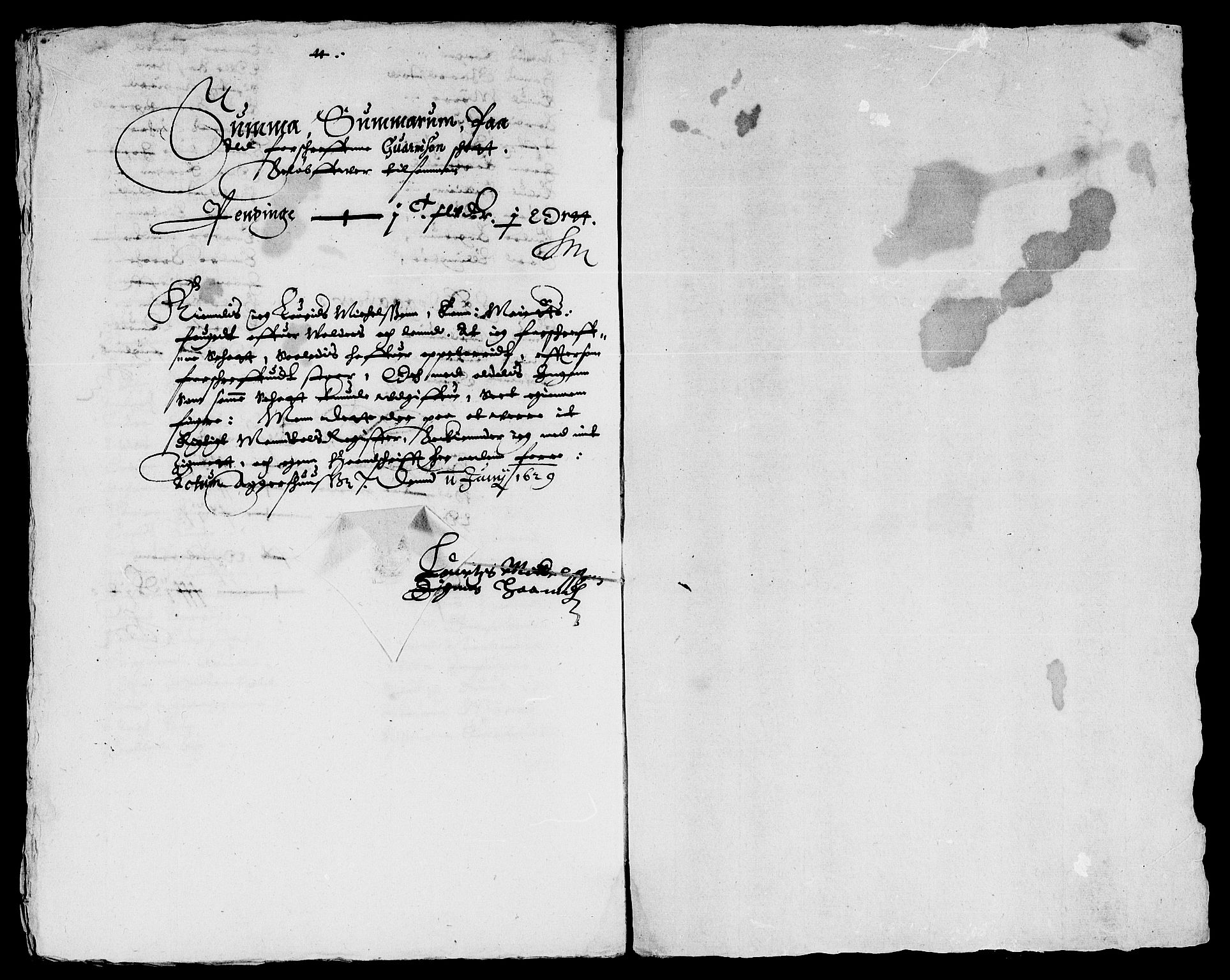 Rentekammeret inntil 1814, Reviderte regnskaper, Lensregnskaper, AV/RA-EA-5023/R/Rb/Rba/L0092: Akershus len, 1628-1629