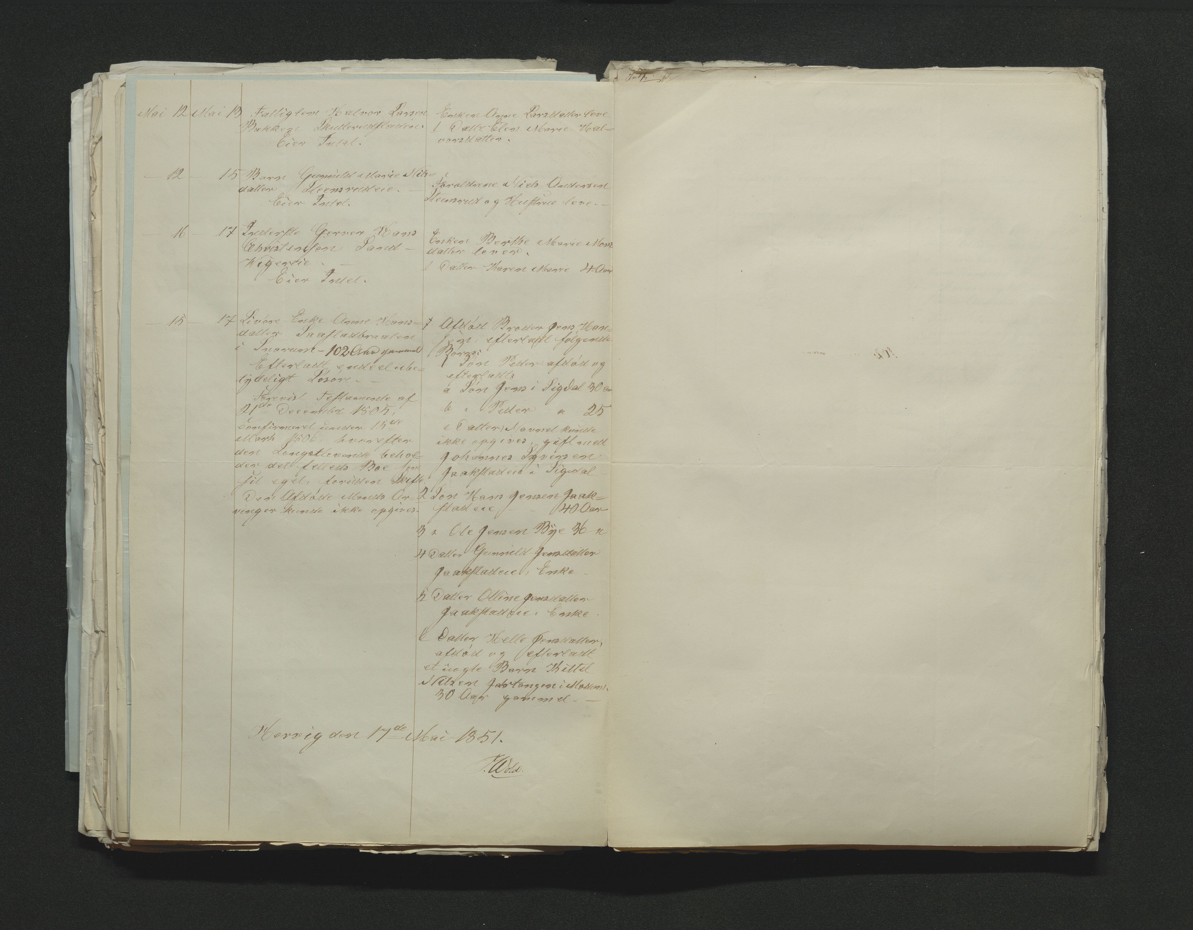 Eiker, Modum og Sigdal sorenskriveri, AV/SAKO-A-123/H/Ha/Hab/L0008: Dødsfallsmeldinger, 1850-1853