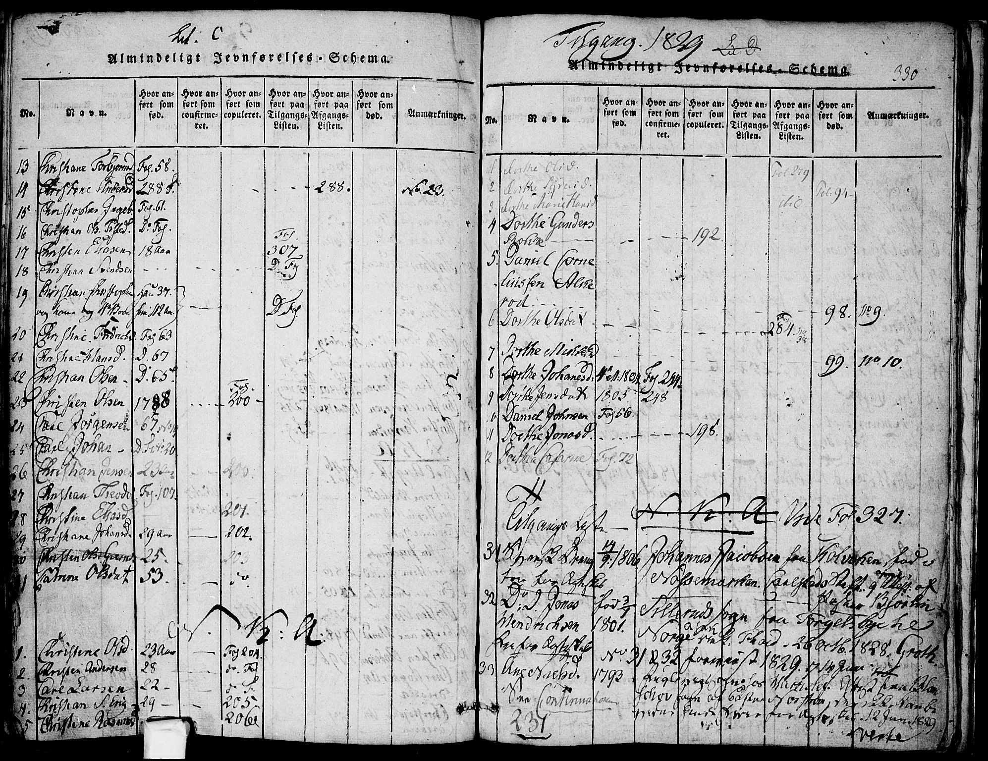 Berg prestekontor Kirkebøker, AV/SAO-A-10902/F/Fa/L0002: Ministerialbok nr. I 2, 1815-1831, s. 330