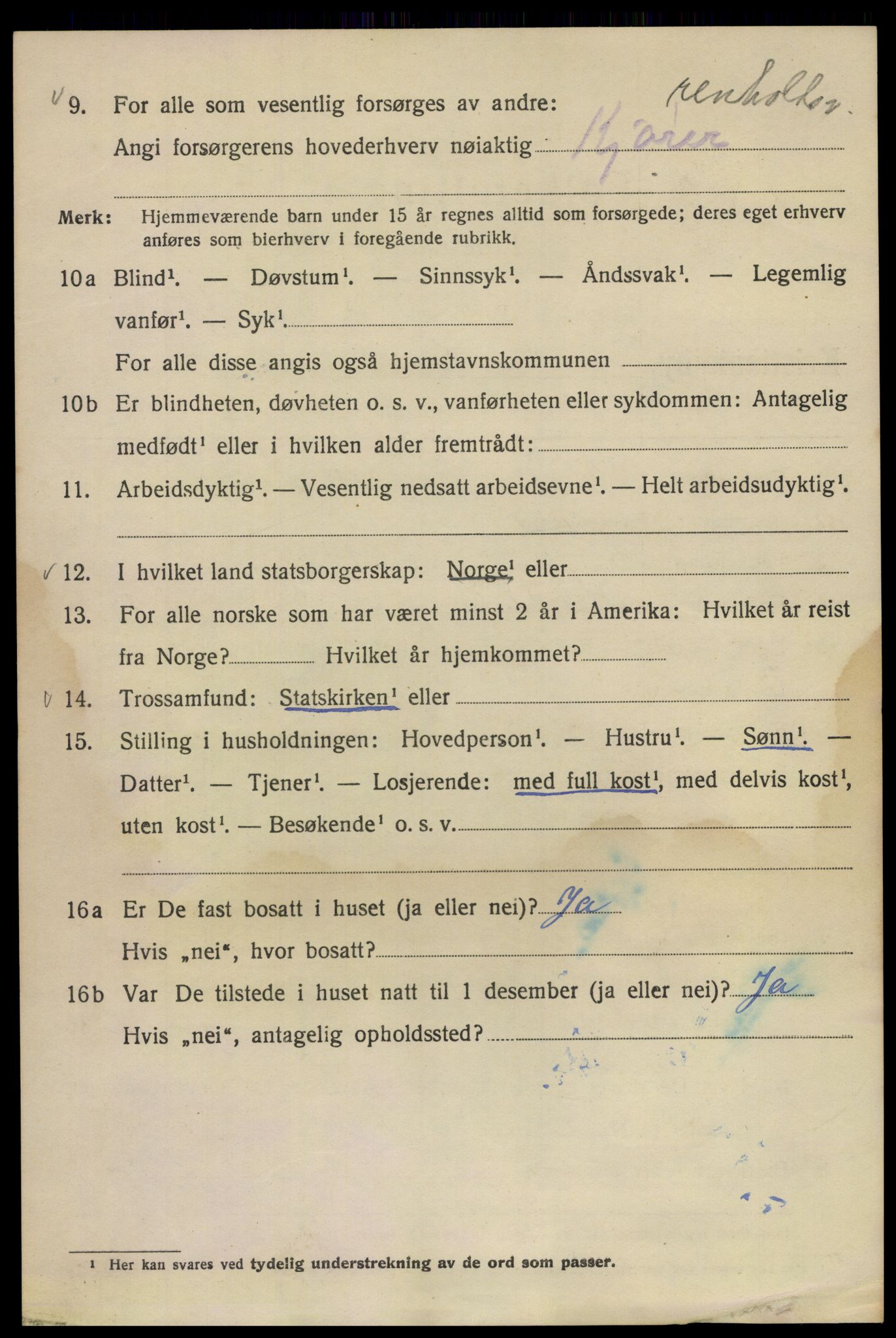 SAO, Folketelling 1920 for 0301 Kristiania kjøpstad, 1920, s. 224738