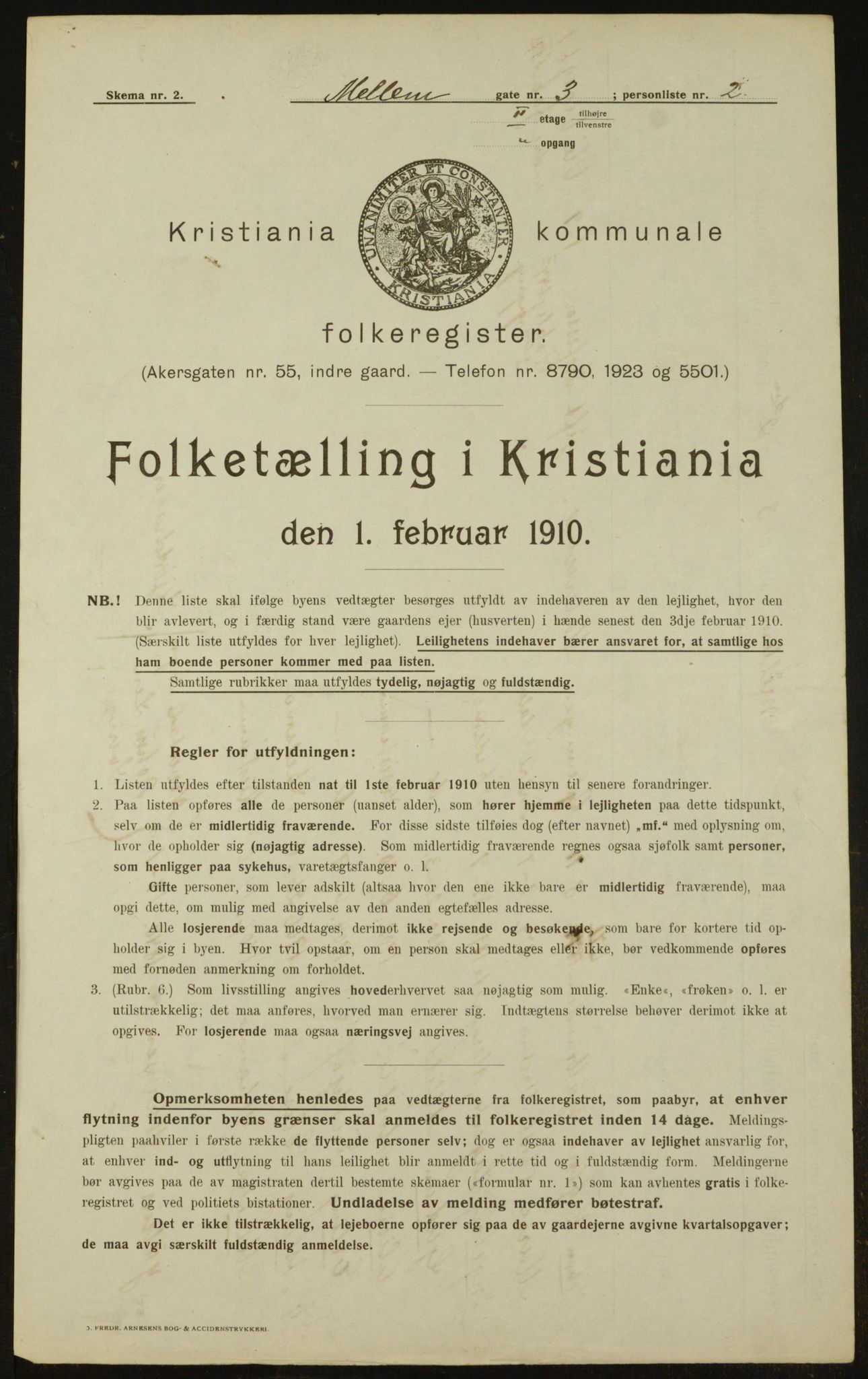 OBA, Kommunal folketelling 1.2.1910 for Kristiania, 1910, s. 62985